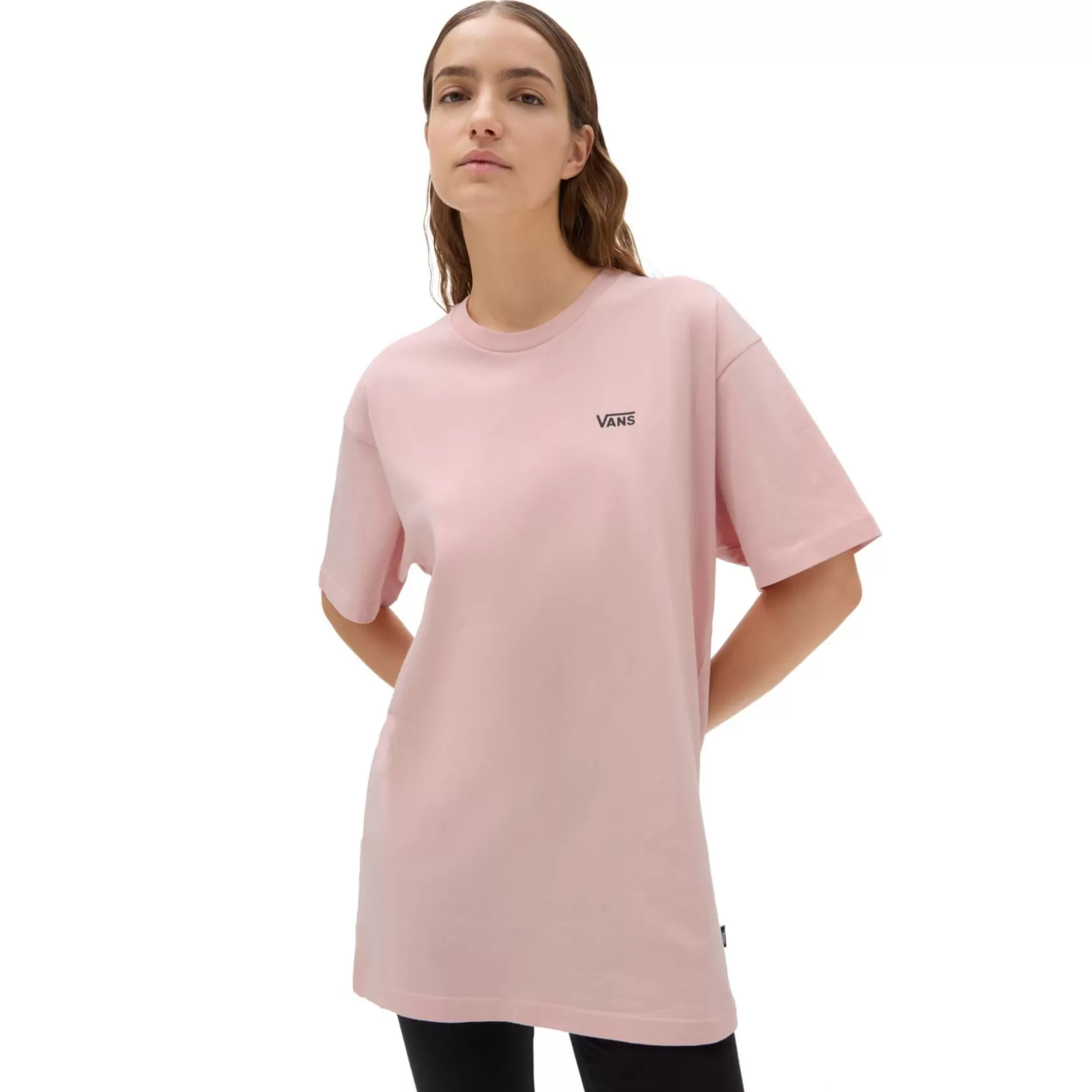 Vans Camisetas<Camiseta Left Chest Logo Rosa