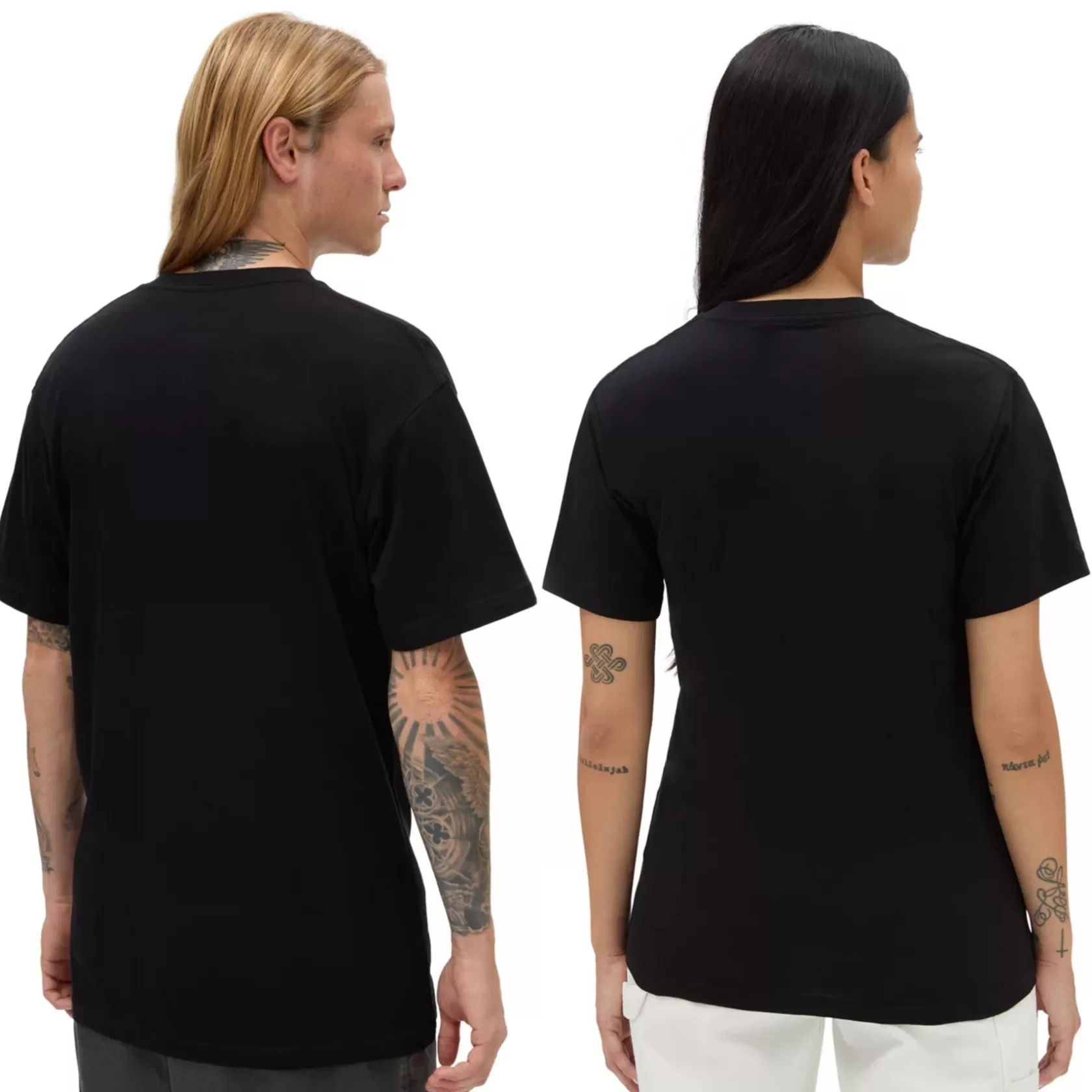 Vans Camisetas<Camiseta Left Chest Logo Negro, Blanco