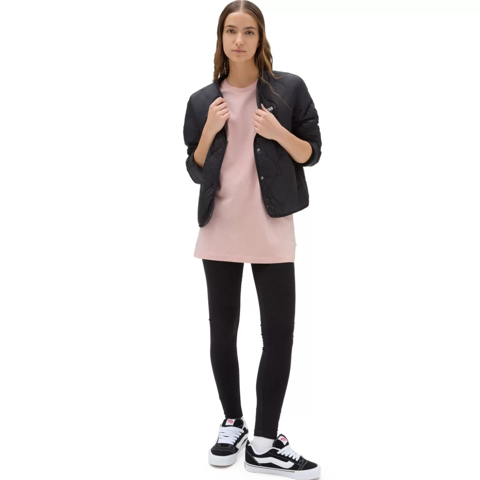 Vans Camisetas<Camiseta Left Chest Logo Rosa