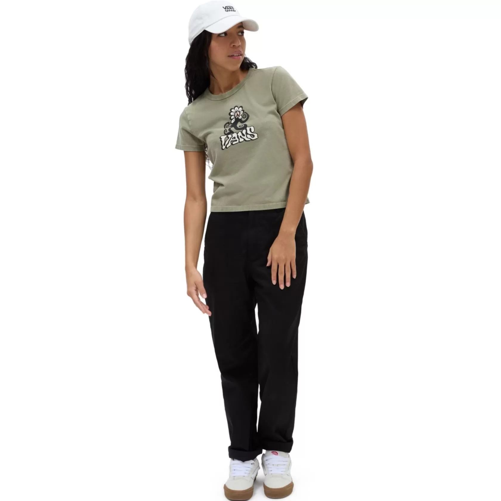 Vans Camisetas<Camiseta Psych Skate Classic Mini Verde