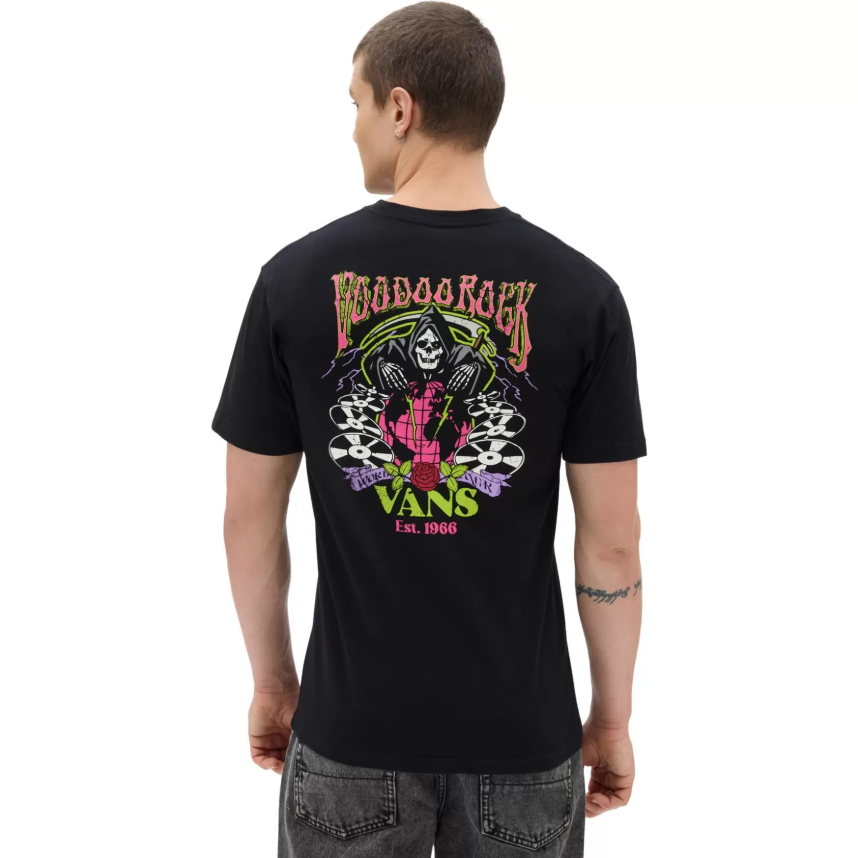 Vans Camisetas<Camiseta Rock And Bones Negro
