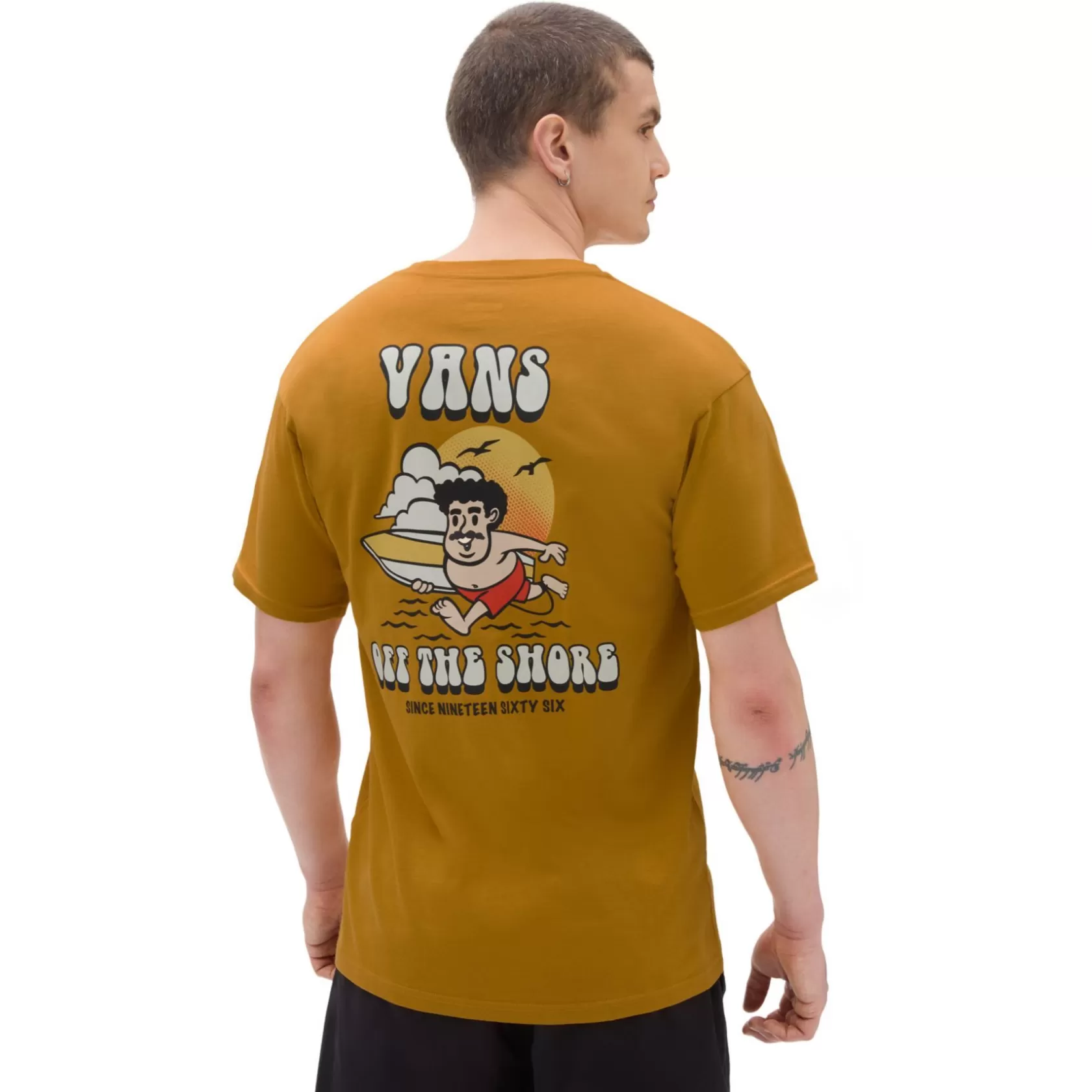 Vans Camisetas<Camiseta Shaka Beach Amarillo, Naranjo