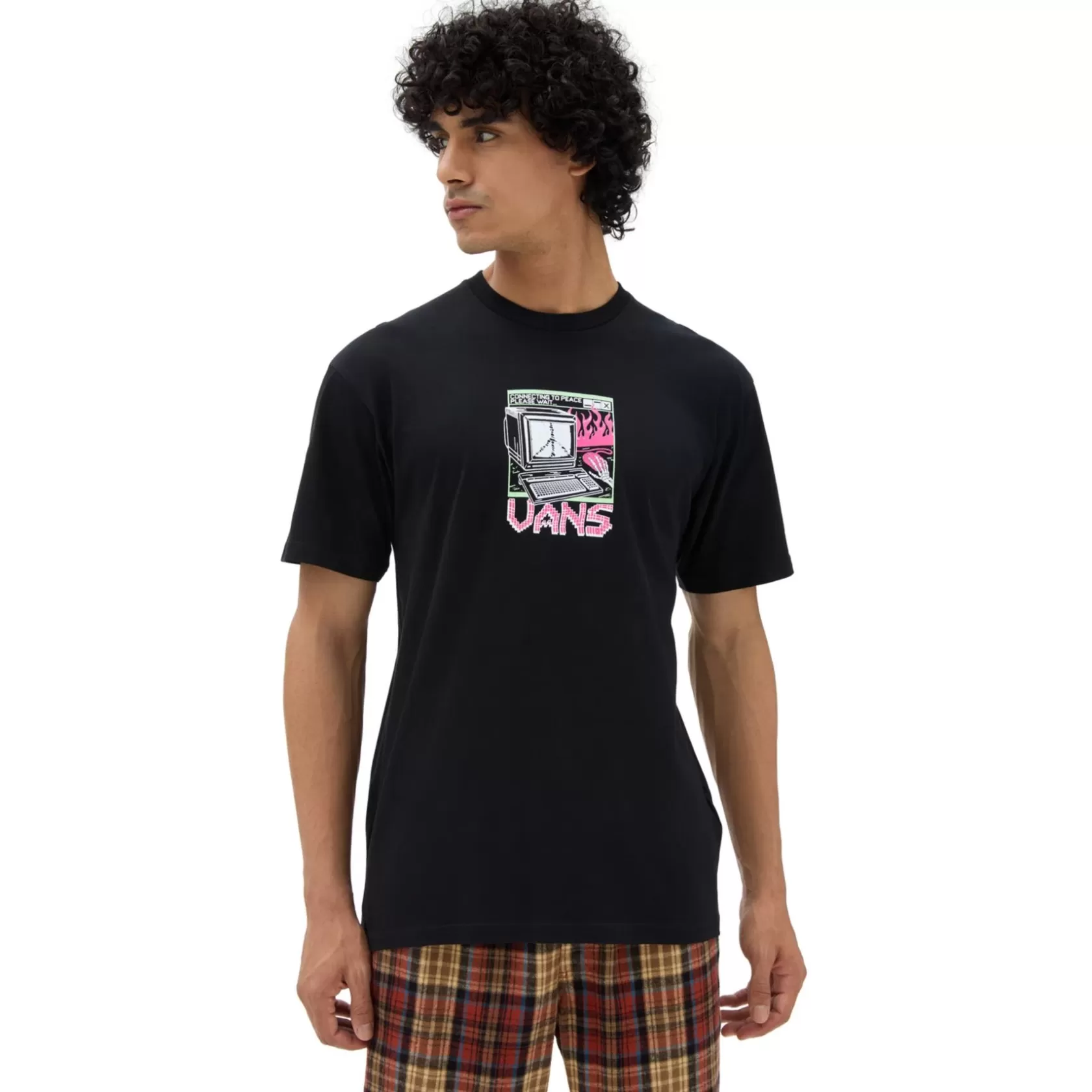 Vans Camisetas<Camiseta Throwback Peace Machine Negro