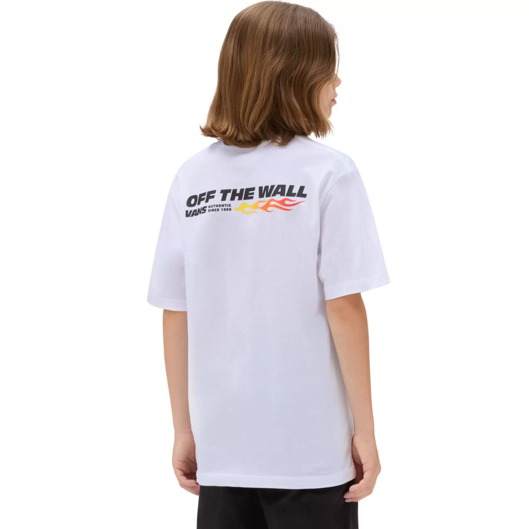 Vans Ropa Para Chicos (8-14 Años)<Camiseta Up In Flames De Niños (8-14 Anos) Blanco