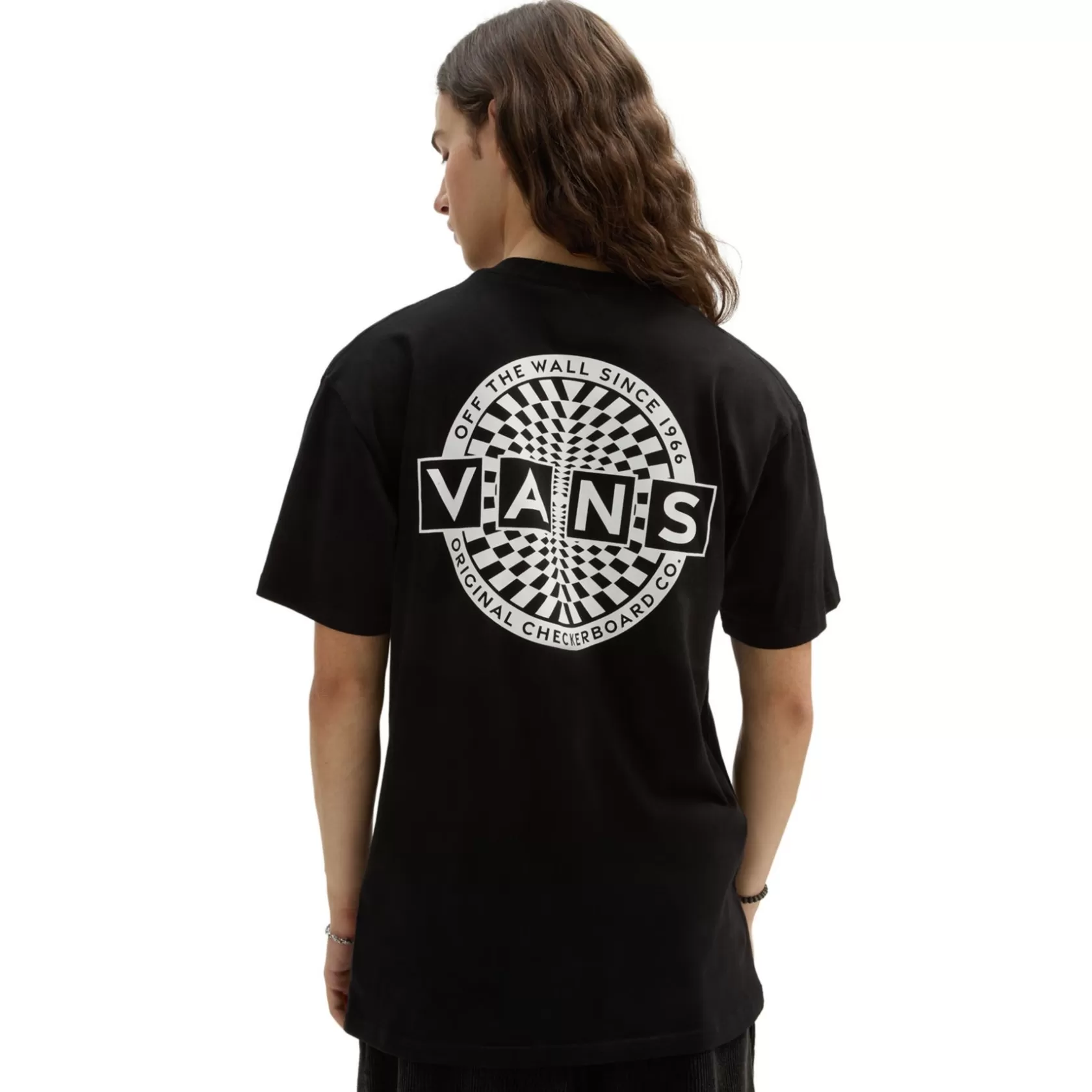 Vans Camisetas<Camiseta Warped Checkerboard Logo Negro