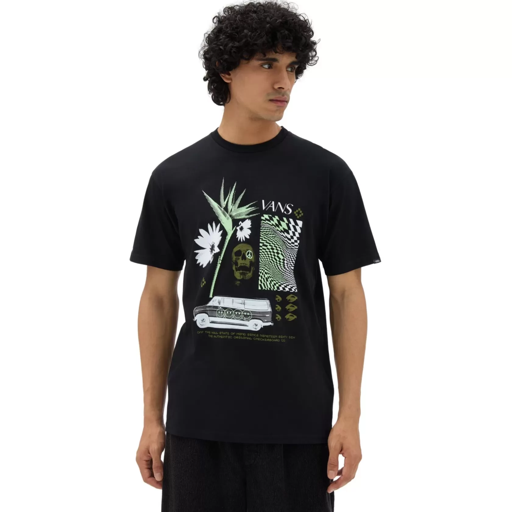 Vans Camisetas<Camiseta Warped Vacation Negro