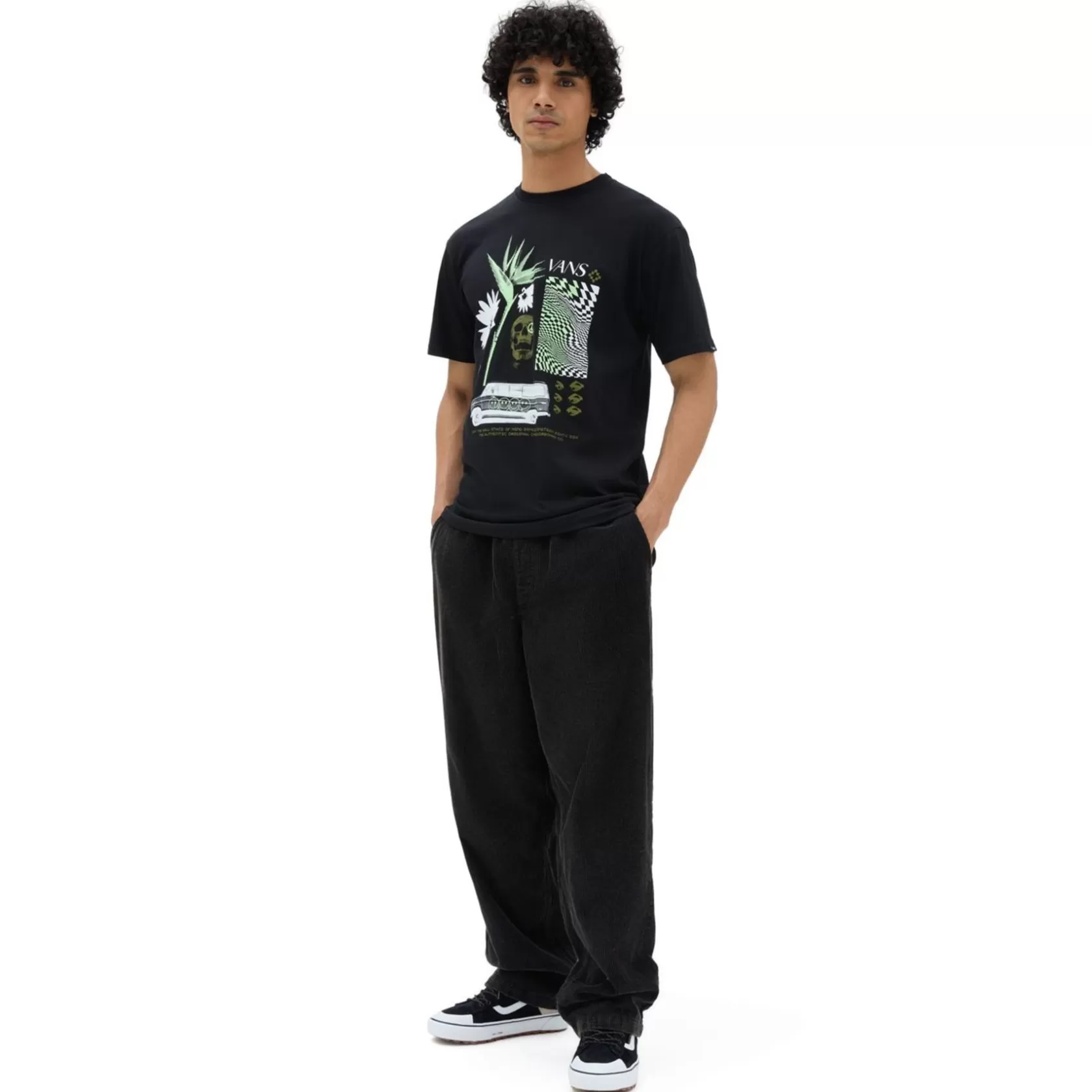 Vans Camisetas<Camiseta Warped Vacation Negro