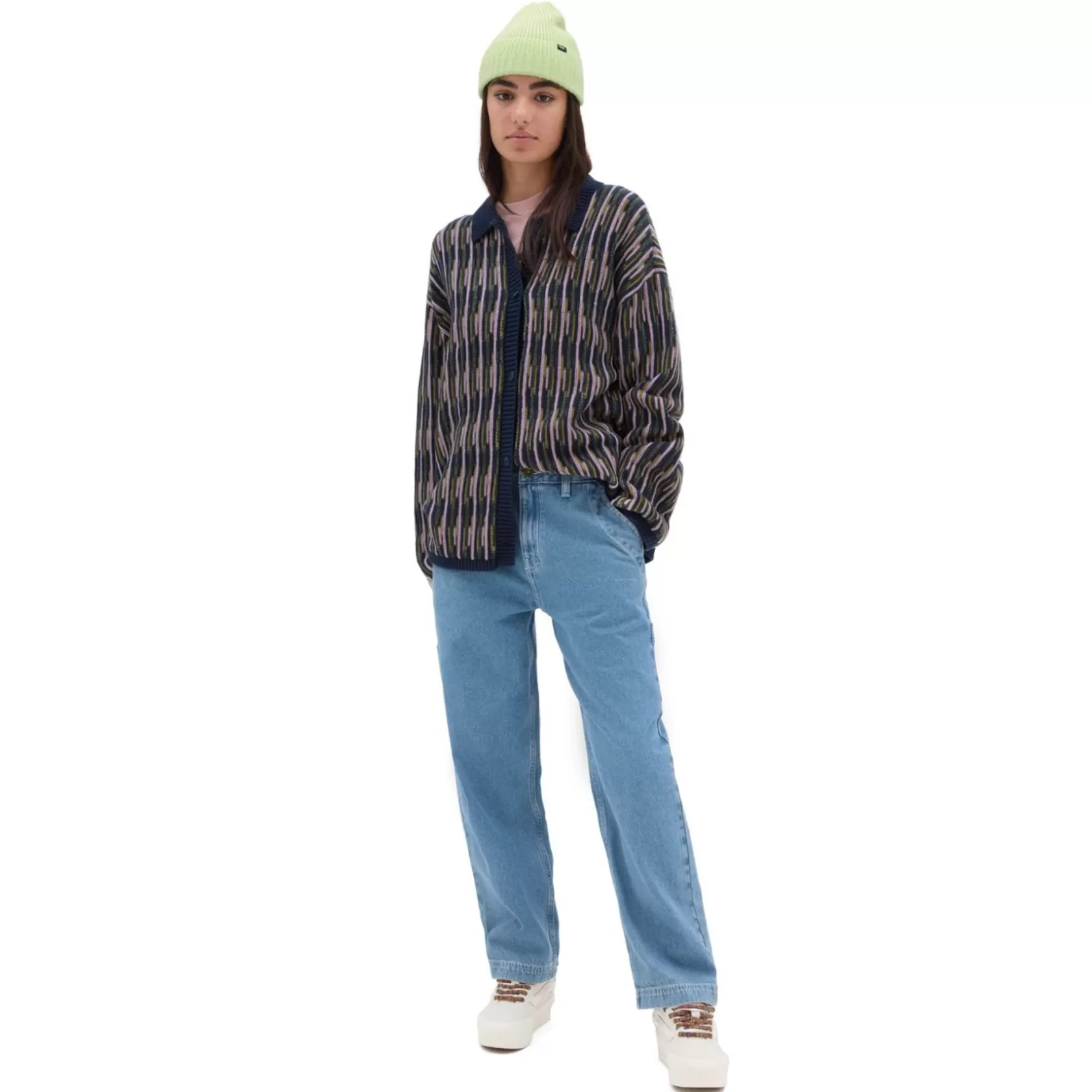 Vans Sudaderas<Cardigan De Punto Grueso Alta Azul