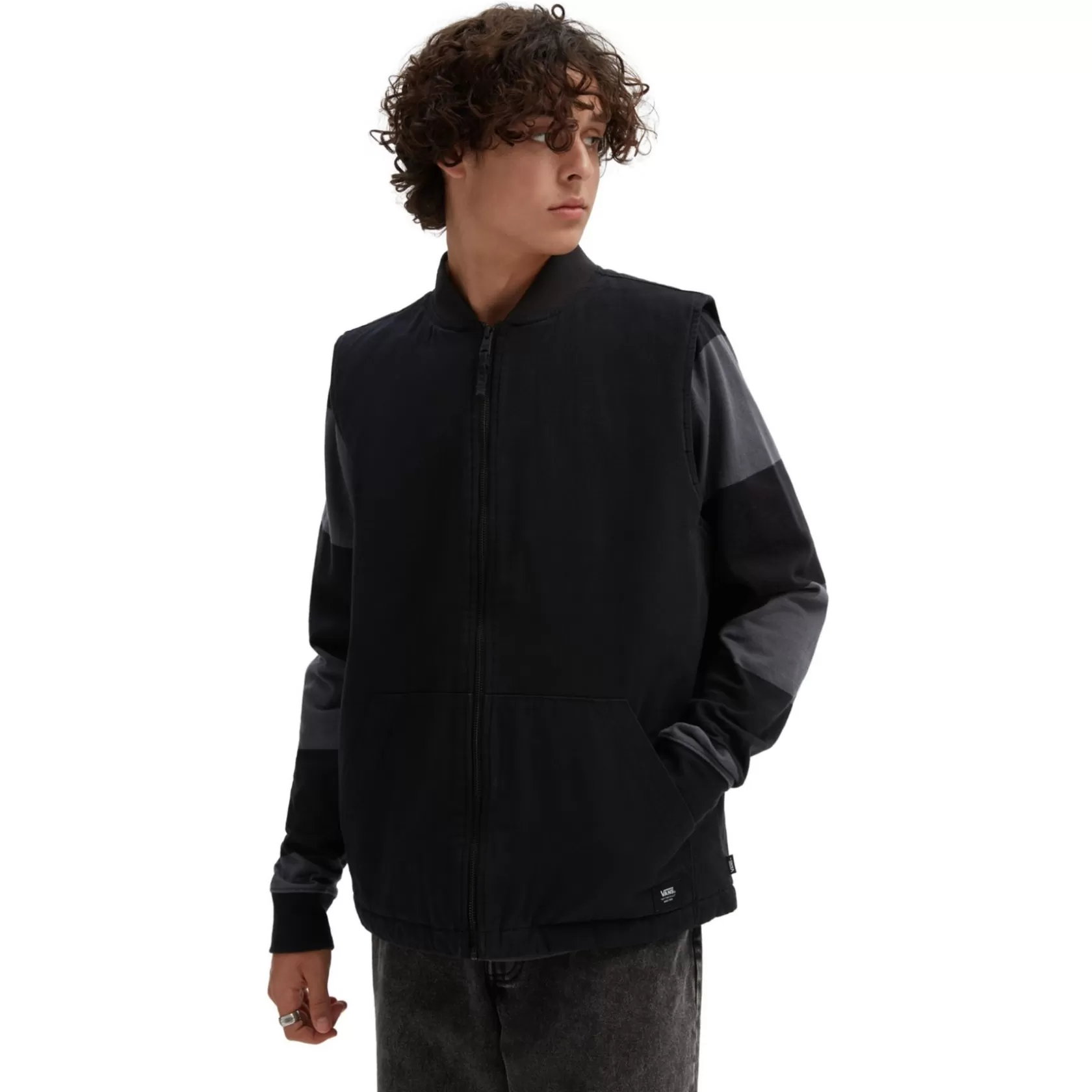 Vans Chaquetas Y Parka<Chaleco A Cuadros Tablot Negro