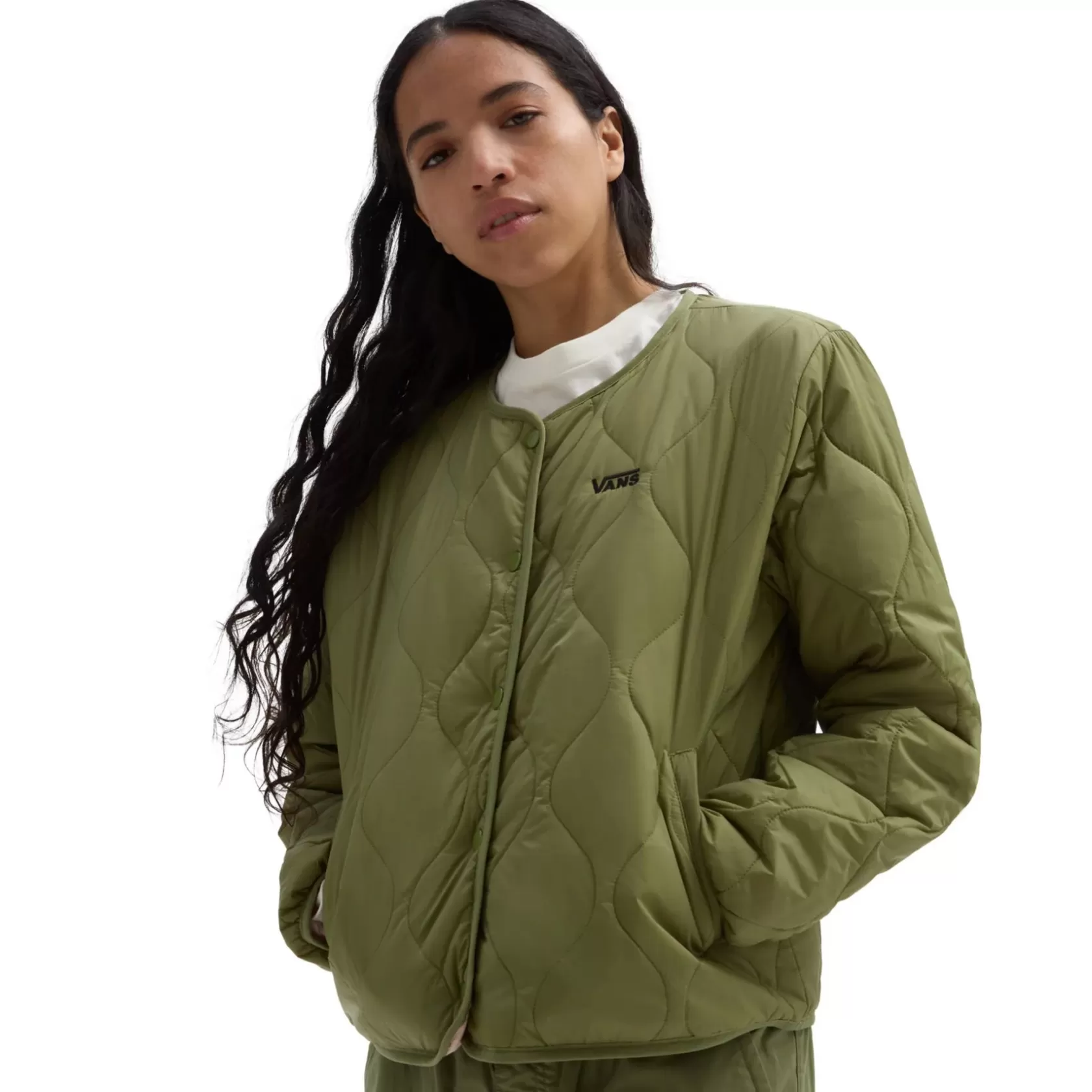 Vans Chaquetas Y Parka<Chaqueta Con Forro Force Os Short Reversible Verde