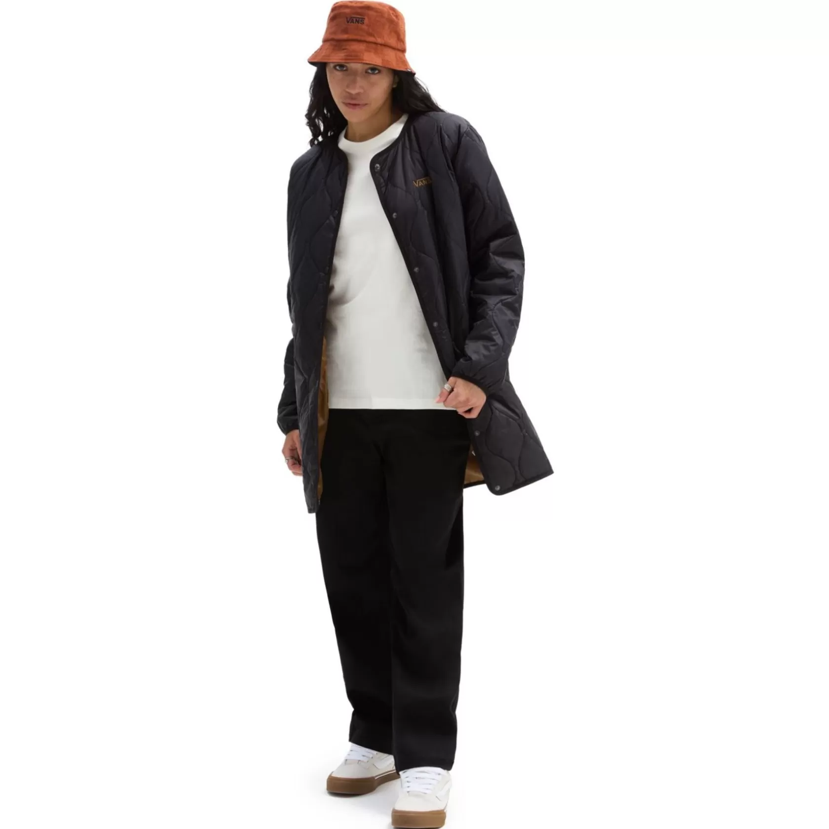 Vans Chaquetas Y Parka<Chaqueta Con Forro Force Os Short Reversible Negro
