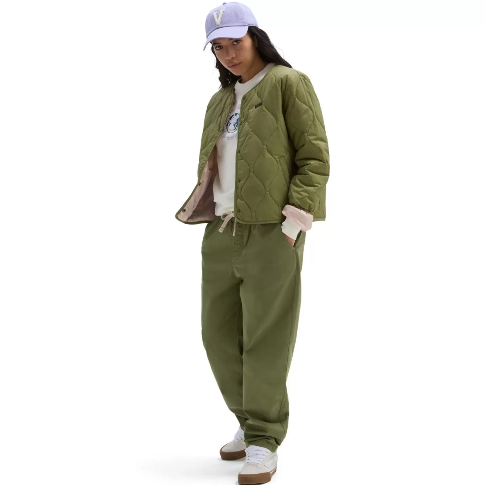 Vans Chaquetas Y Parka<Chaqueta Con Forro Force Os Short Reversible Verde
