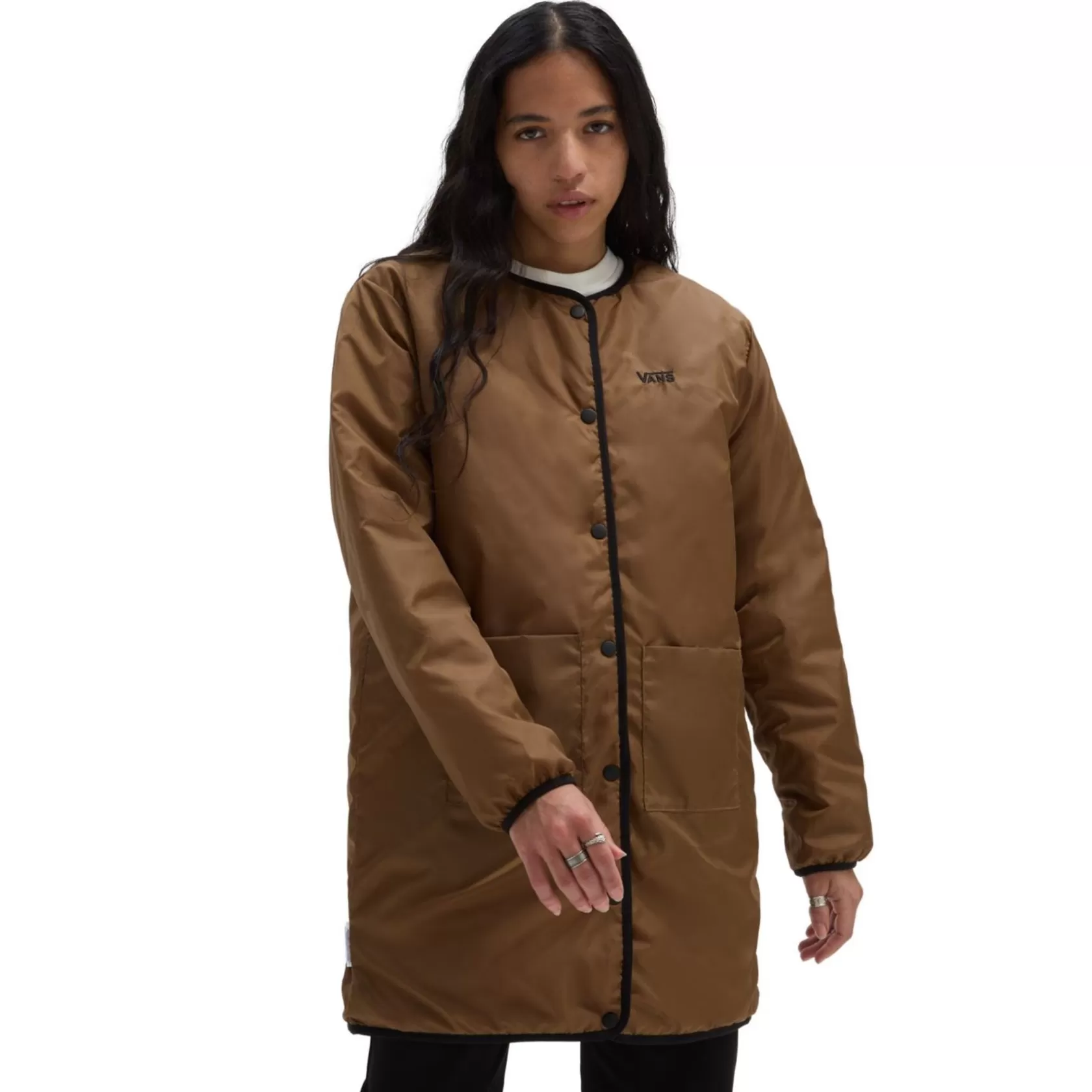 Vans Chaquetas Y Parka<Chaqueta Con Forro Force Os Short Reversible Negro