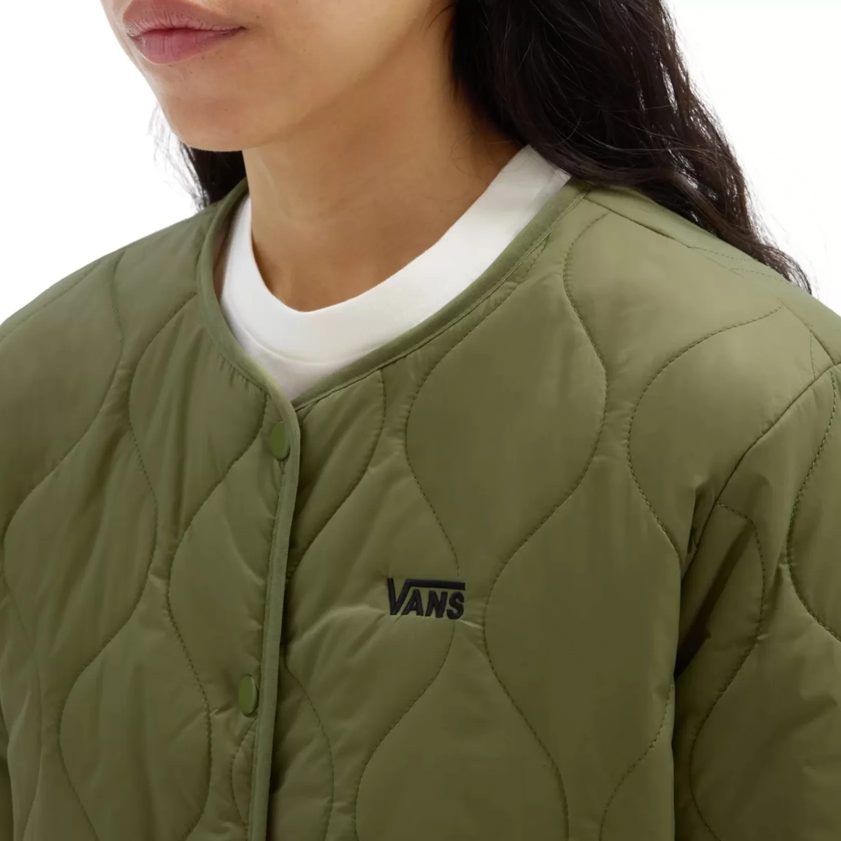 Vans Chaquetas Y Parka<Chaqueta Con Forro Force Os Short Reversible Verde