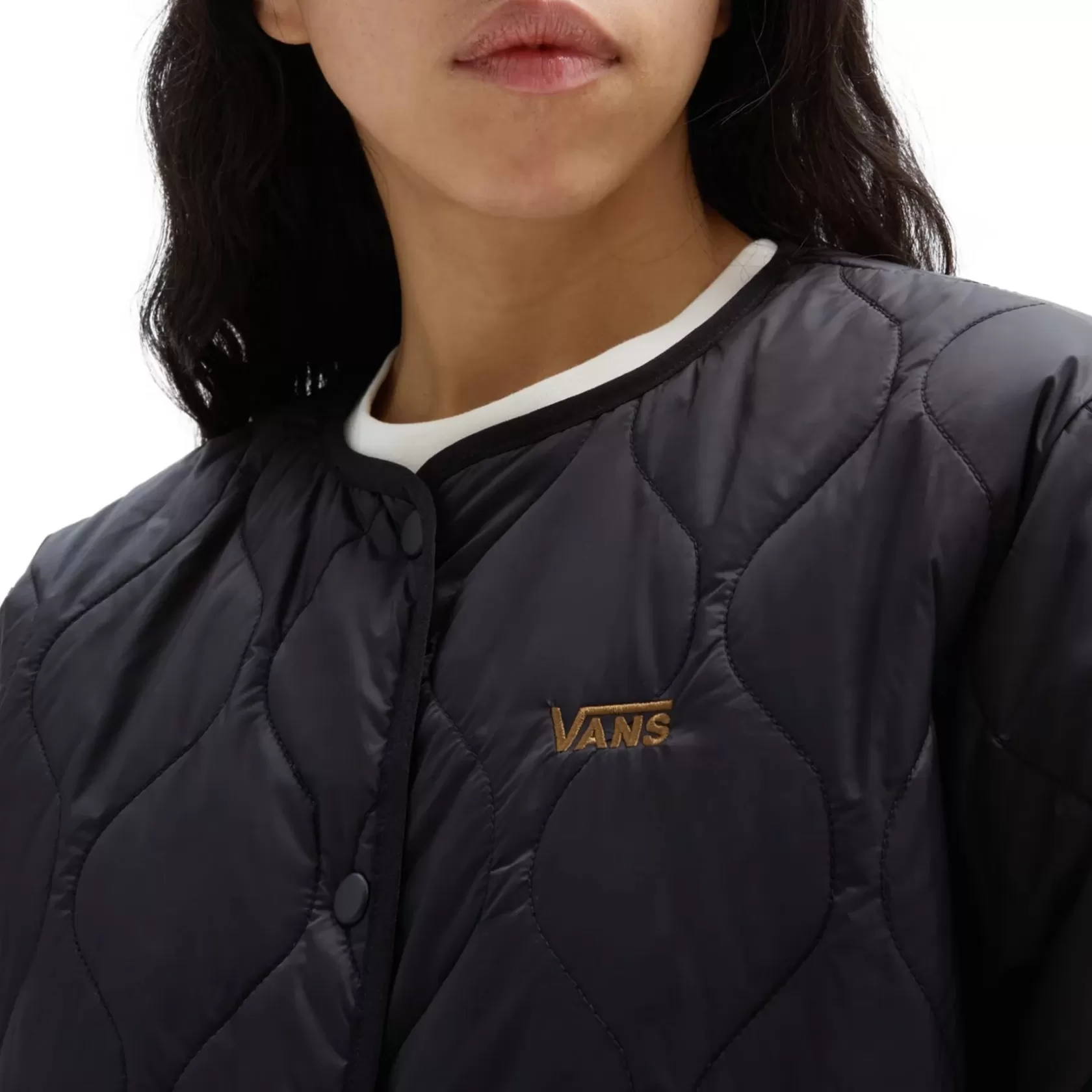 Vans Chaquetas Y Parka<Chaqueta Con Forro Force Os Short Reversible Negro