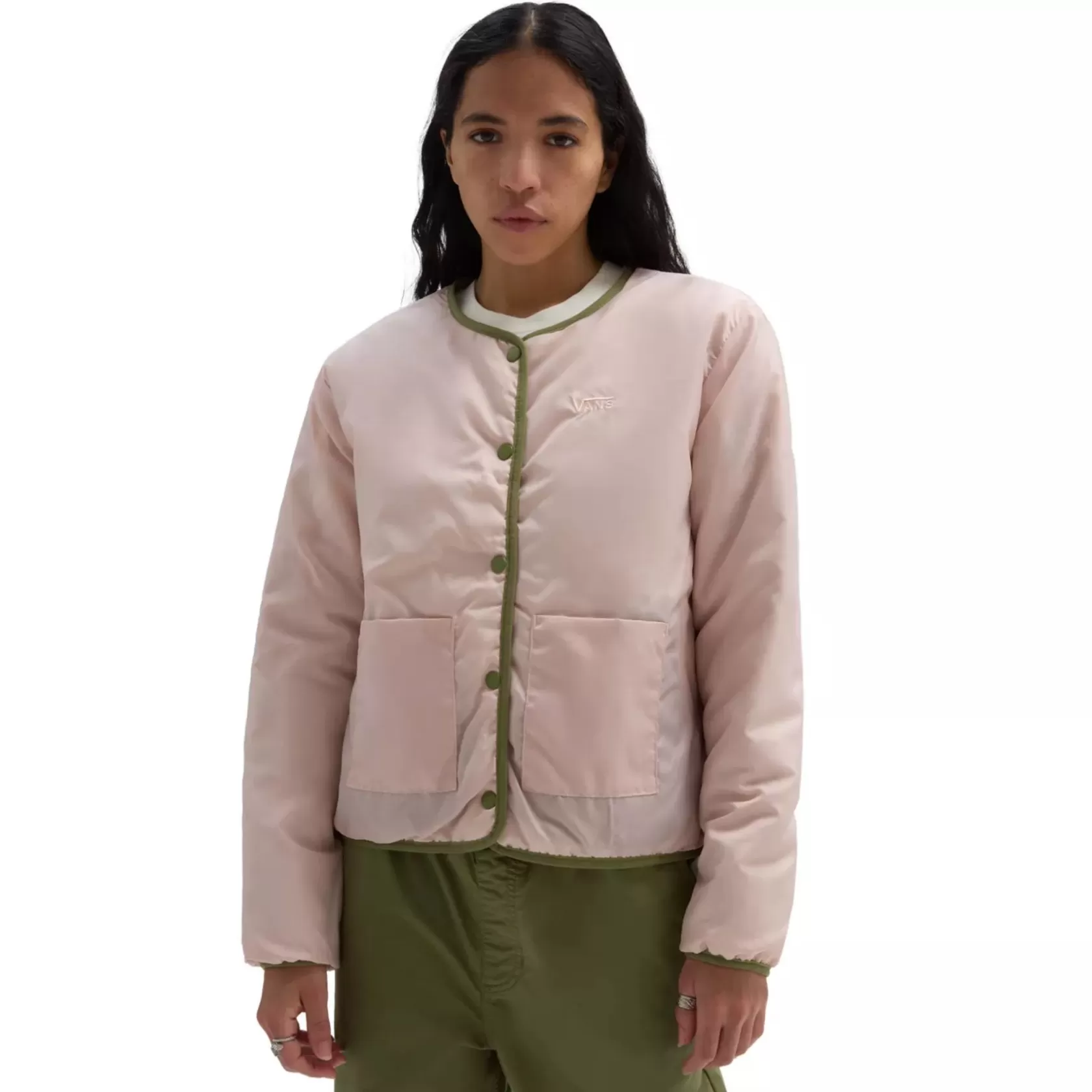 Vans Chaquetas Y Parka<Chaqueta Con Forro Force Os Short Reversible Verde