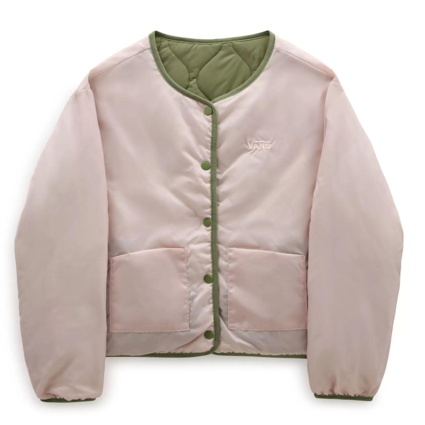 Vans Chaquetas Y Parka<Chaqueta Con Forro Force Os Short Reversible Verde