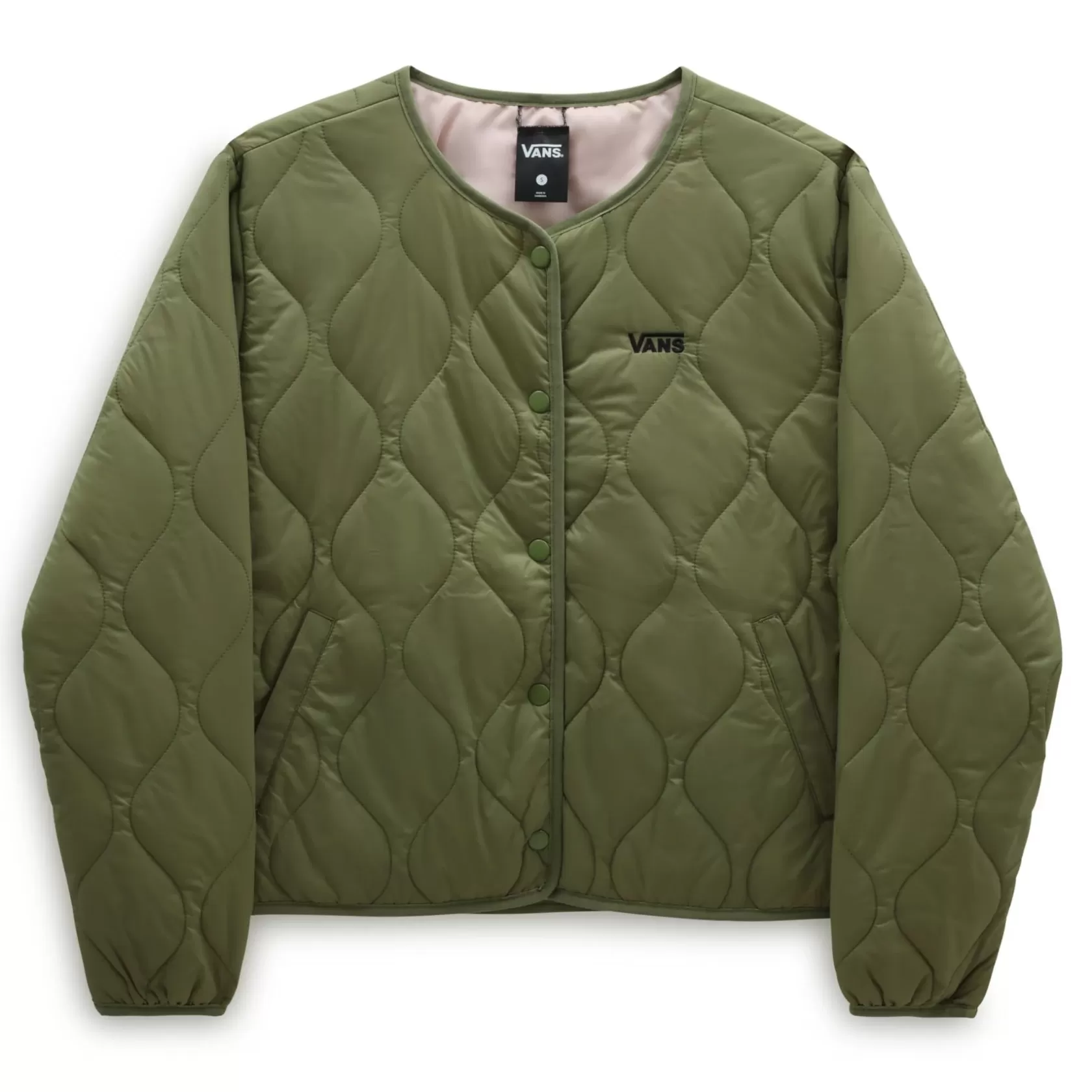 Vans Chaquetas Y Parka<Chaqueta Con Forro Force Os Short Reversible Verde