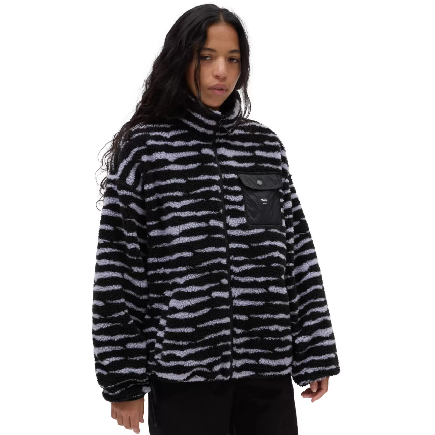 Vans Chaquetas Y Parka<Chaqueta De Felpa A Rayas Negro