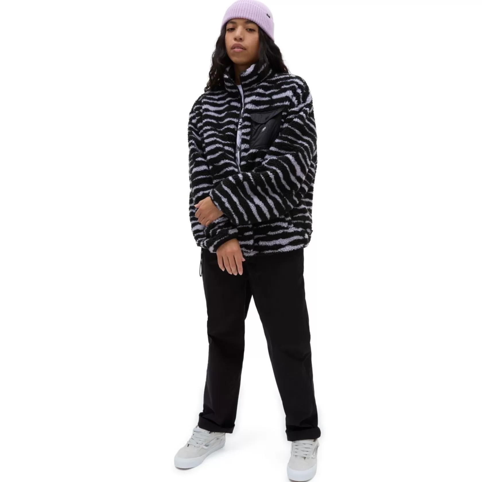 Vans Chaquetas Y Parka<Chaqueta De Felpa A Rayas Negro