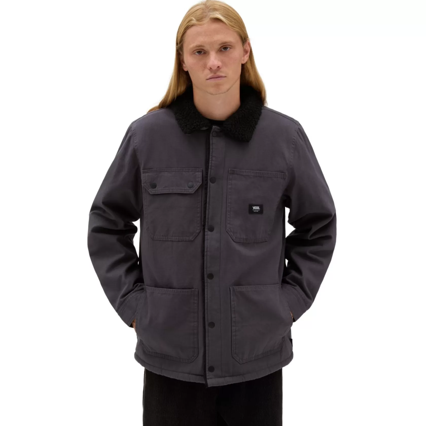 Vans Chaquetas Y Parka<Chaqueta Drill Chore Sherpa Gris