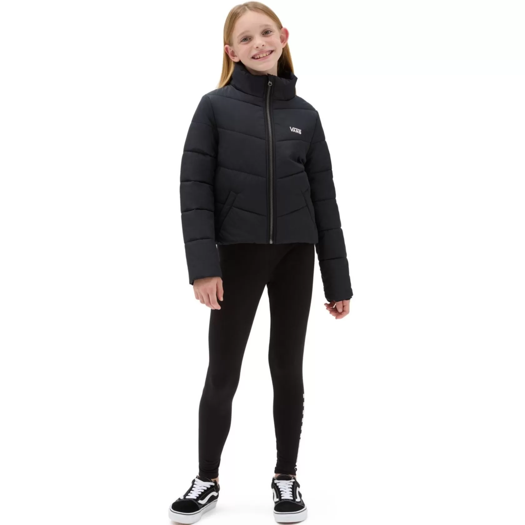 Vans Ropa Para Chicas (8-14 Años)<Chaqueta Foundry Puffer Mte Para Nina (8-14+ Anos) Negro