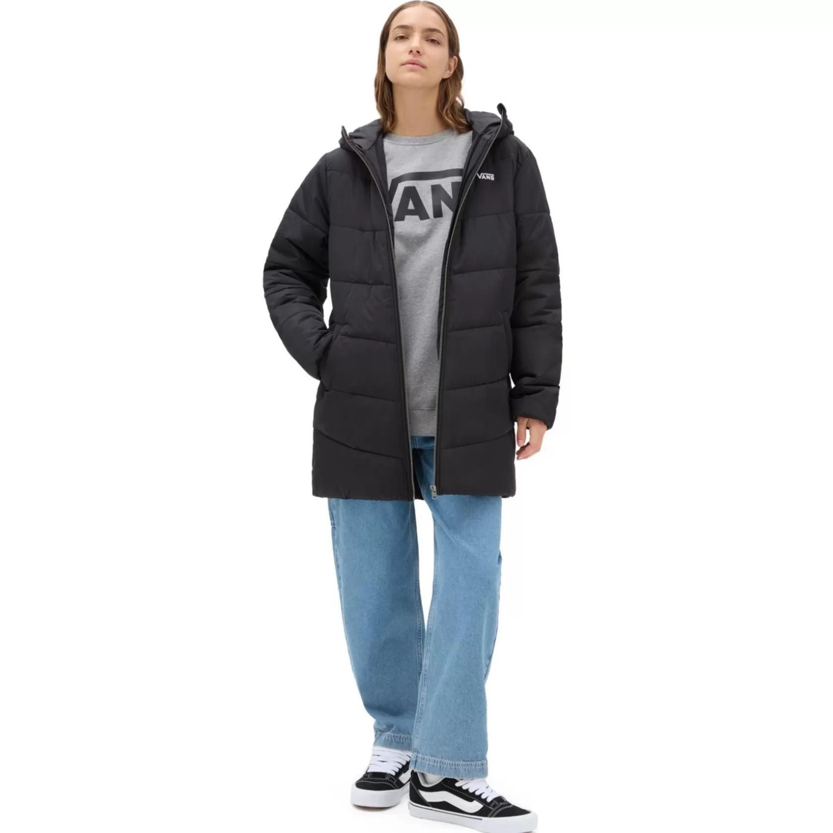Vans Chaquetas Y Parka<Chaqueta Larga Foundry Mte Negro
