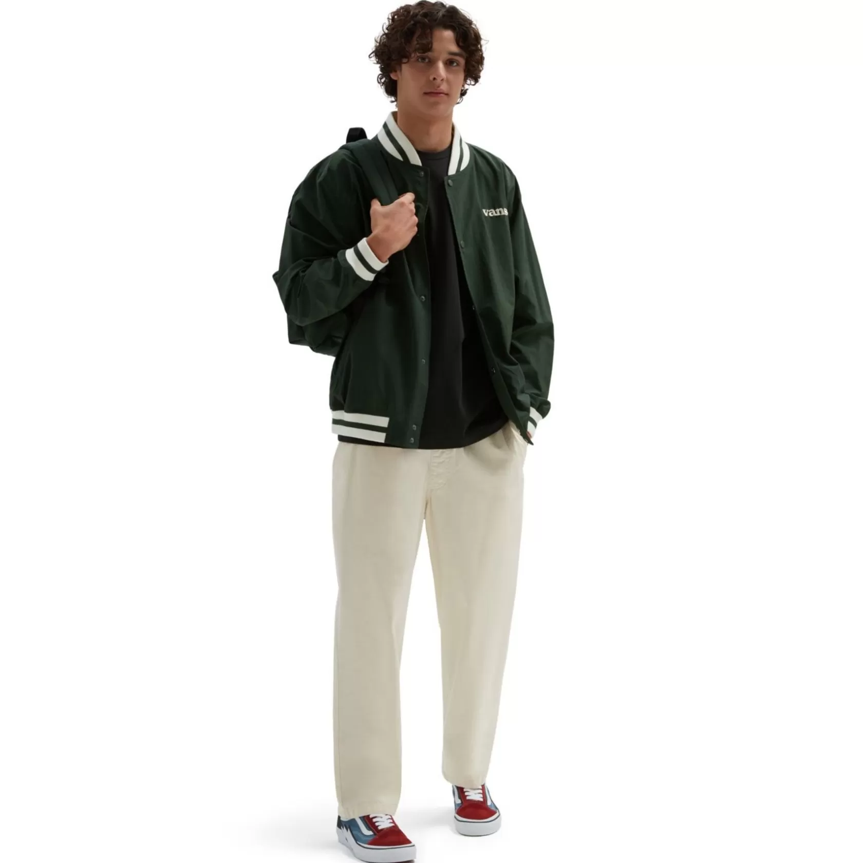 Vans Chaquetas Y Parka<Chaqueta Moore Varsity Verde