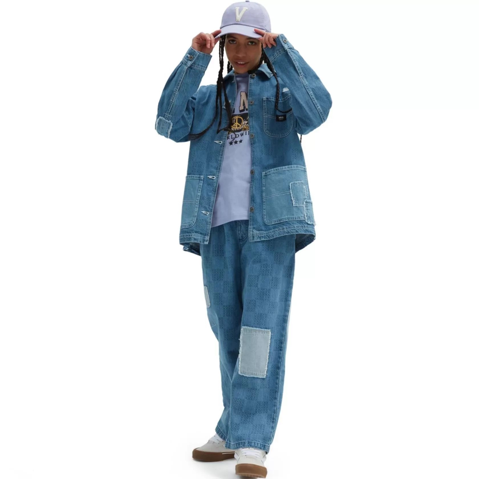 Vans Chaquetas Y Parka<Chaqueta Vaquera A Cuadros Mended Check Azul