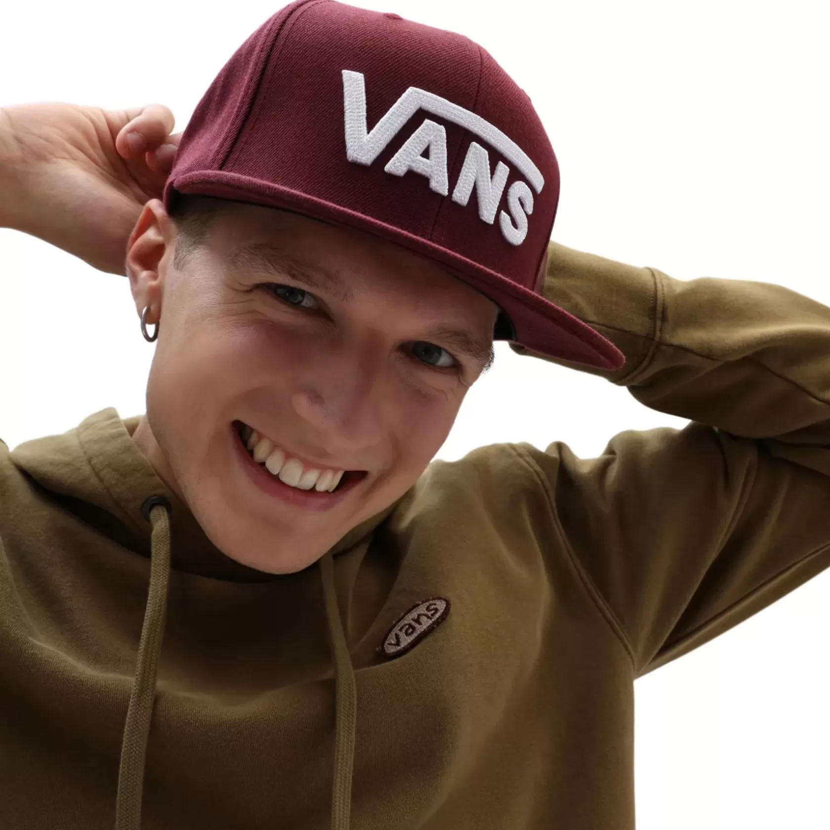 Vans Gorras Y Gorros<Gorra Drop V Snapback Rojo