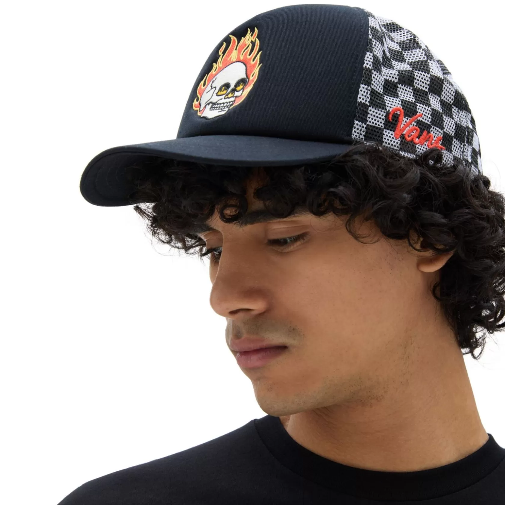 Vans Gorras Y Gorros<Gorra Trucker Dusk Downer Con Visera Curvada Negro