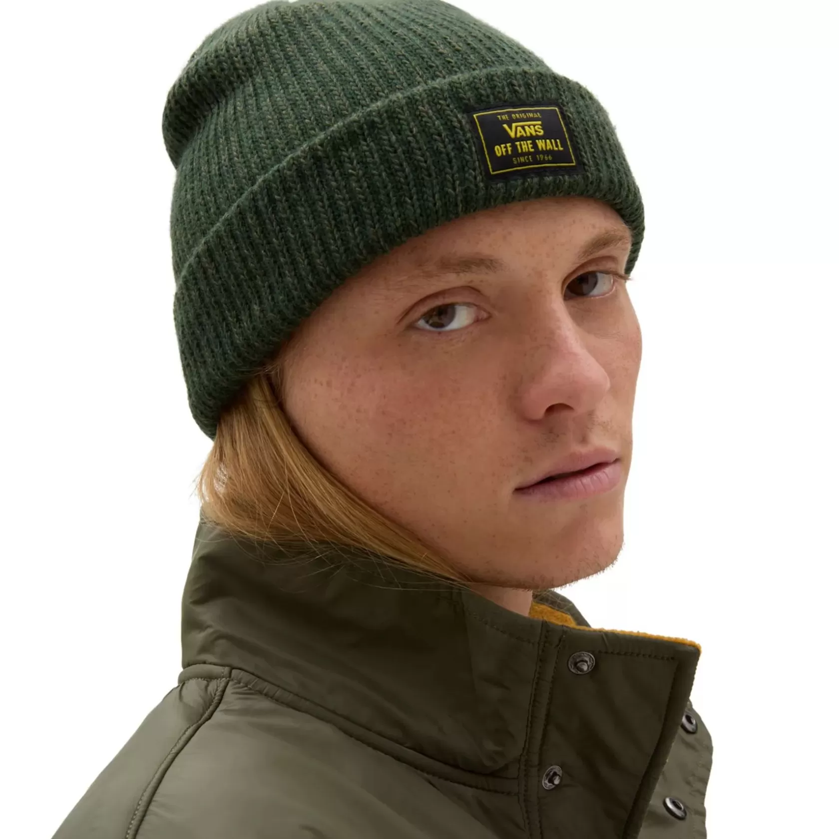 Vans Gorras Y Gorros<Gorro Bruckner Con Borde Vuelto Verde