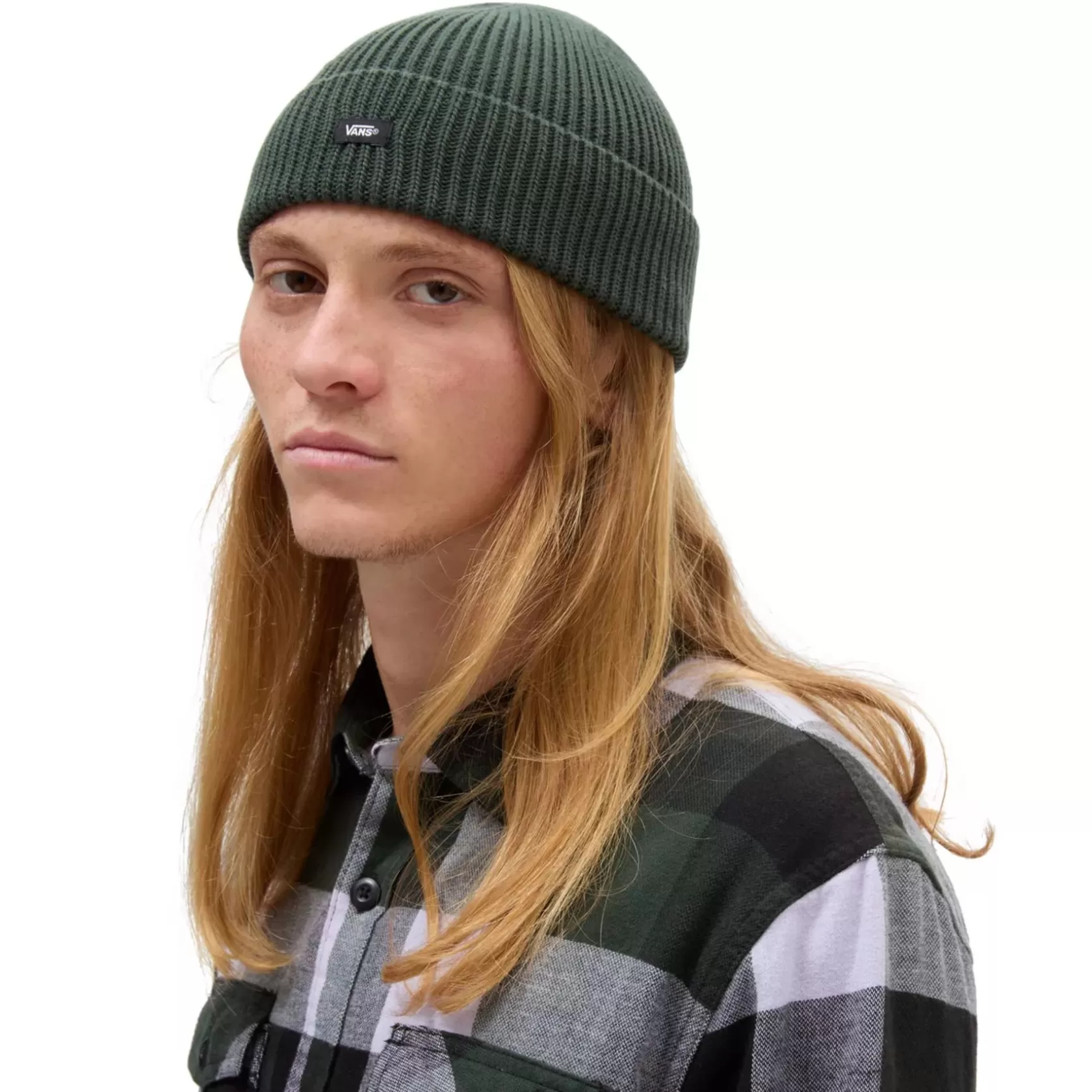 Vans Gorras Y Gorros<Gorro Con Borde Vuelto Post Shallow Verde