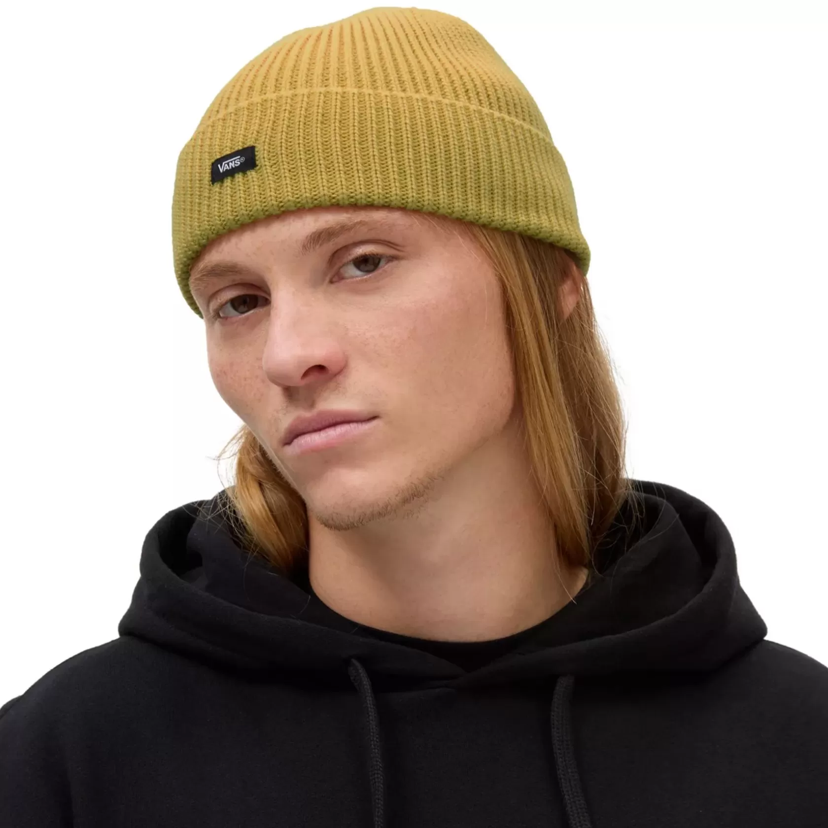 Vans Gorras Y Gorros<Gorro Con Borde Vuelto Post Shallow Amarillo