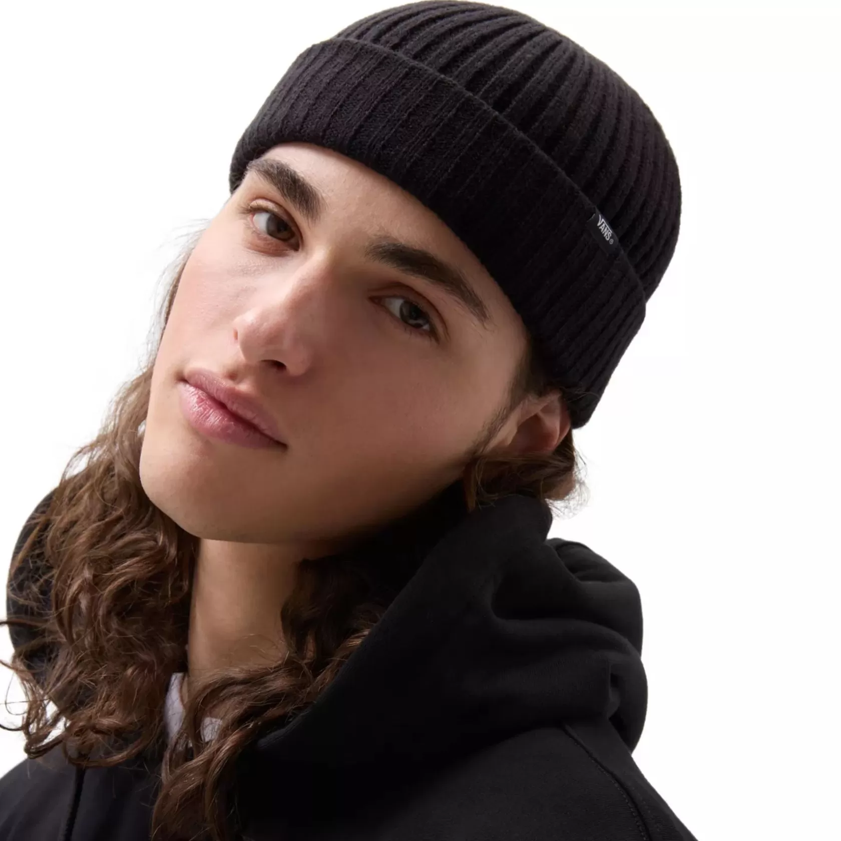 Vans Gorras Y Gorros<Gorro Con Borde Vuelto Shallow De Negro