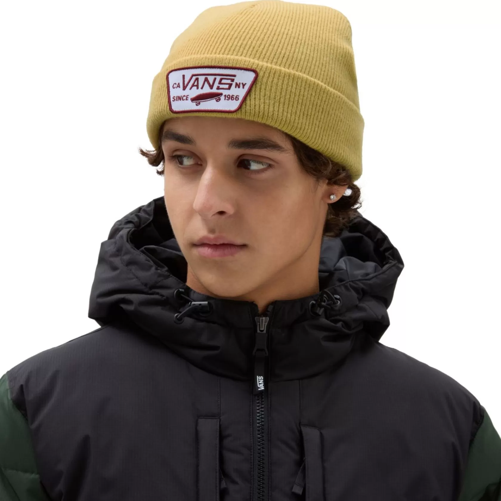 Vans Gorras Y Gorros<Gorro Con Borde Vuelto Shallow De Verde