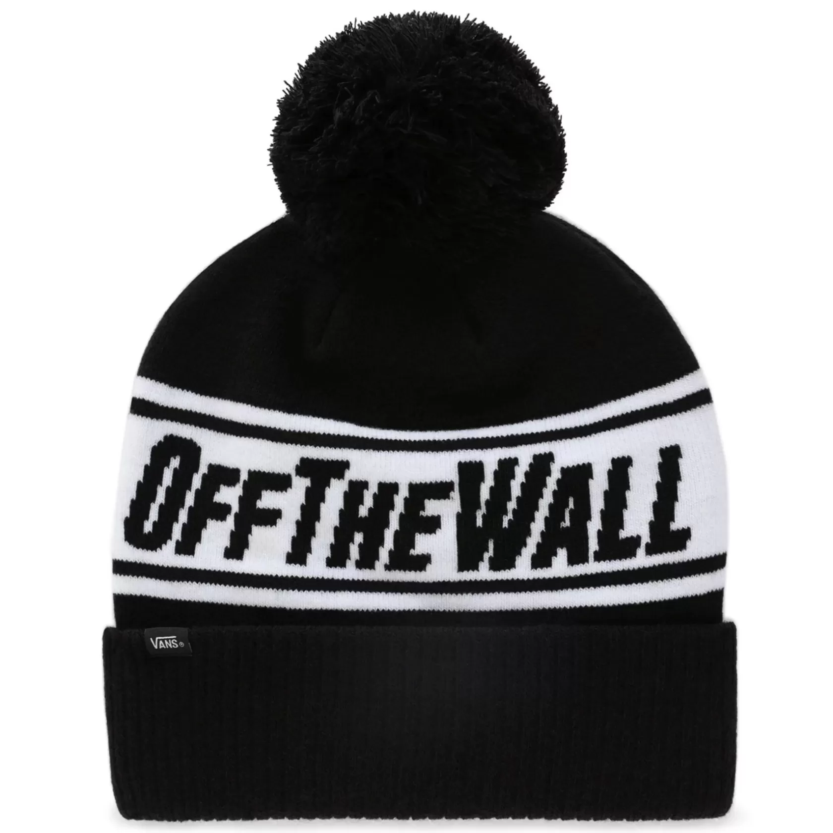 Vans Gorras Y Gorros<Gorro Con Pompon Off The Wall Negro, Blanco