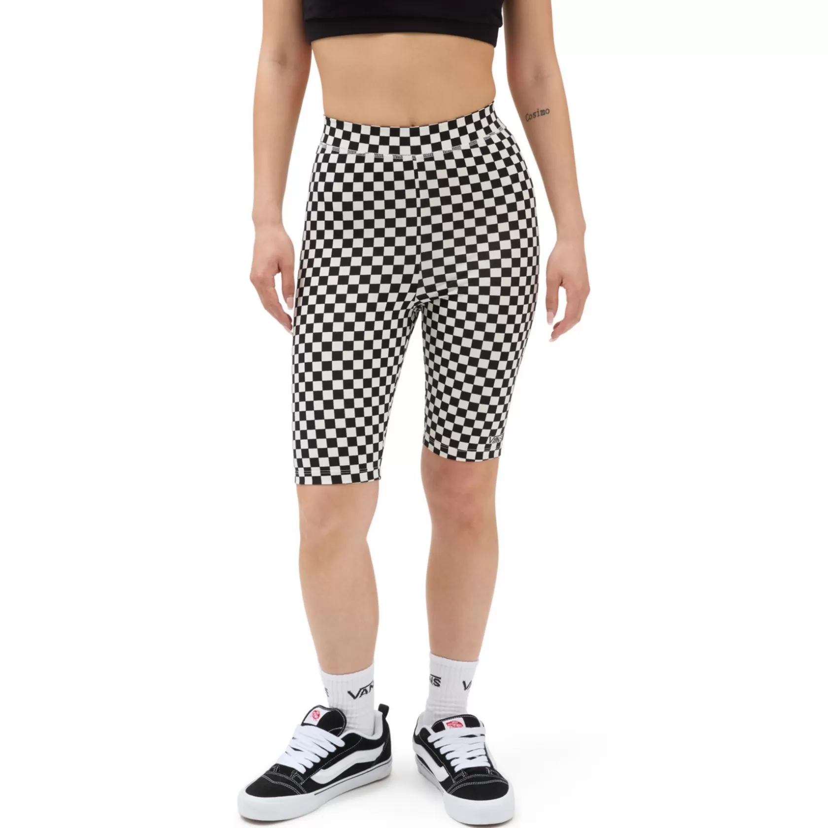 Vans Leggings Y Pantalones Cortos<Leggings Cortos Estampados Flying V Negro, Blanco