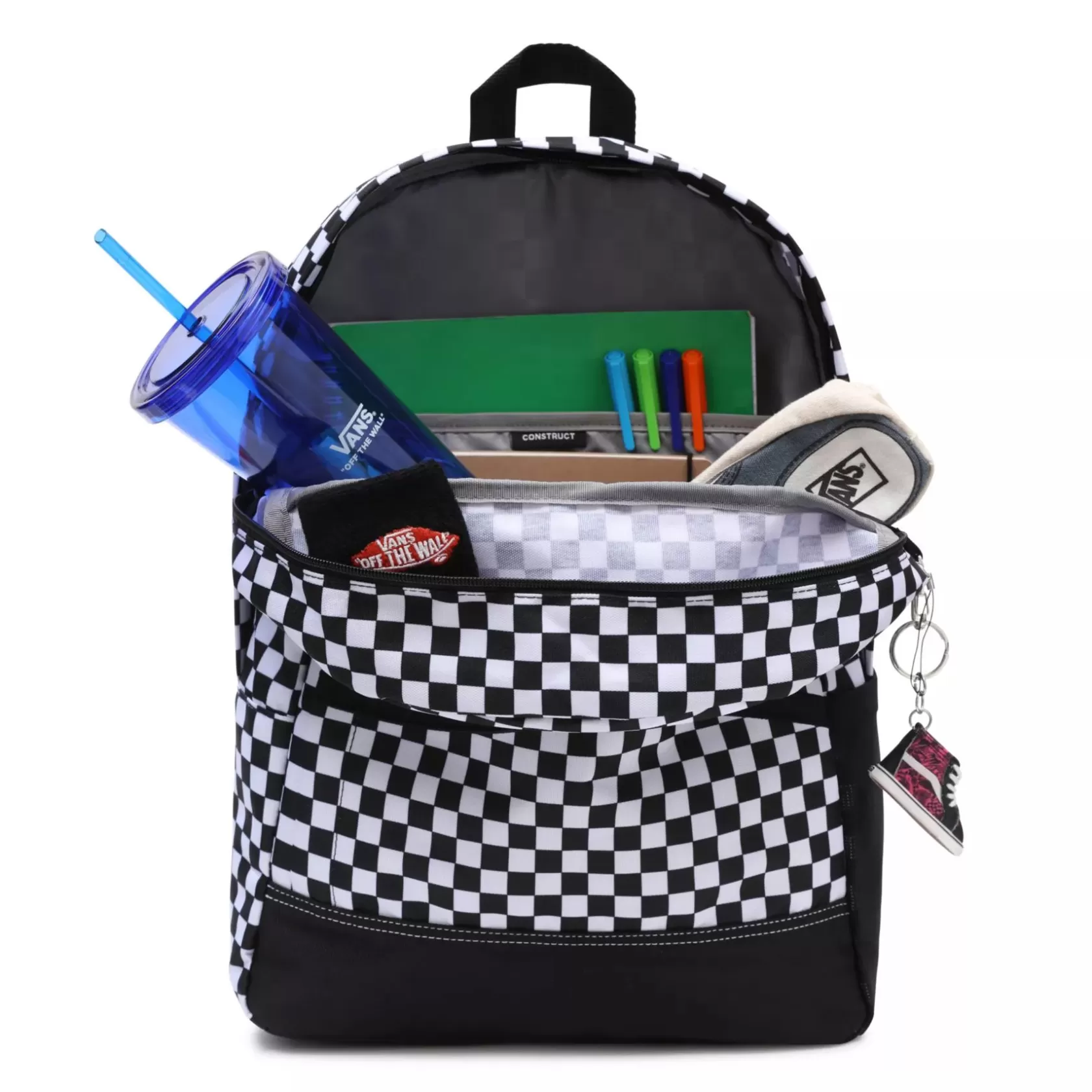 Vans Bolsos Y Mochilas<Mochila Construct Skool Negro, Blanco
