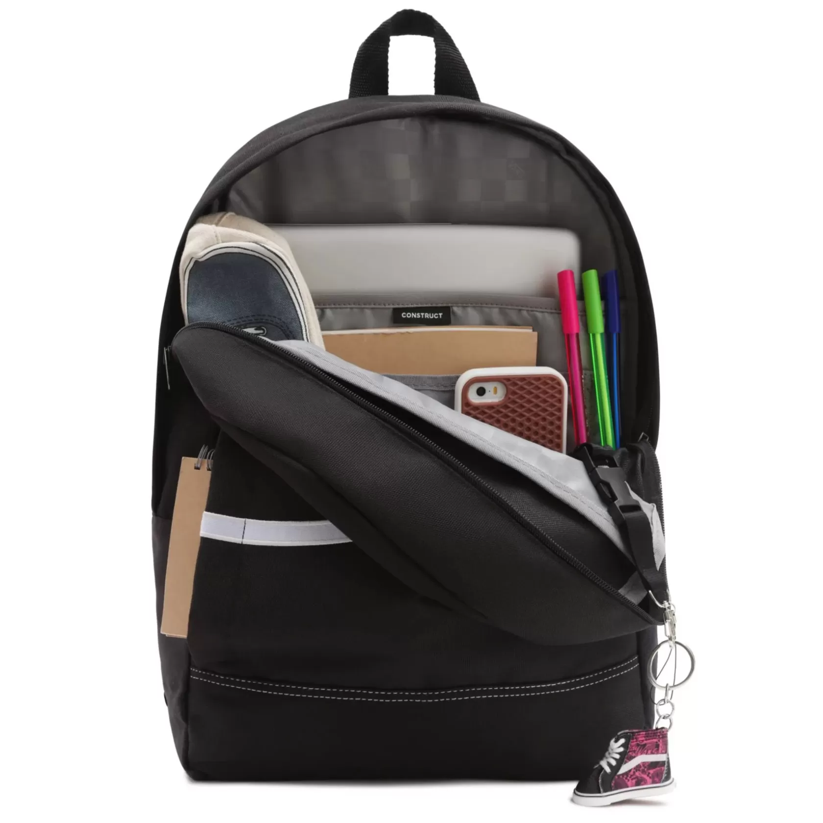 Vans Bolsos Y Mochilas<Mochila Construct Skool Negro, Blanco