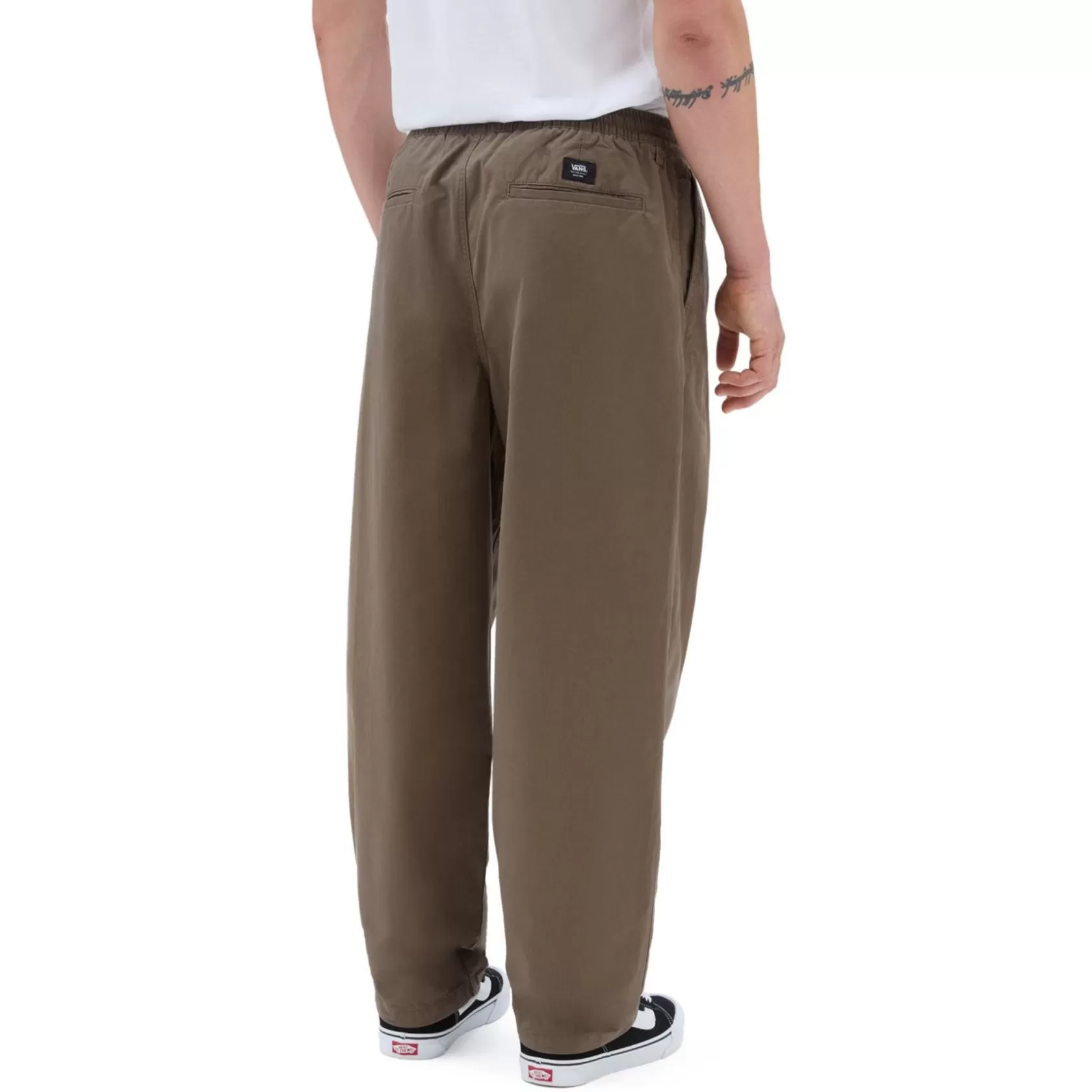 Vans Pantalones Y Vaqueros<Pantalon Range De Corte Holgado Y Tiro Caido Con Cinturilla Elastica Marron