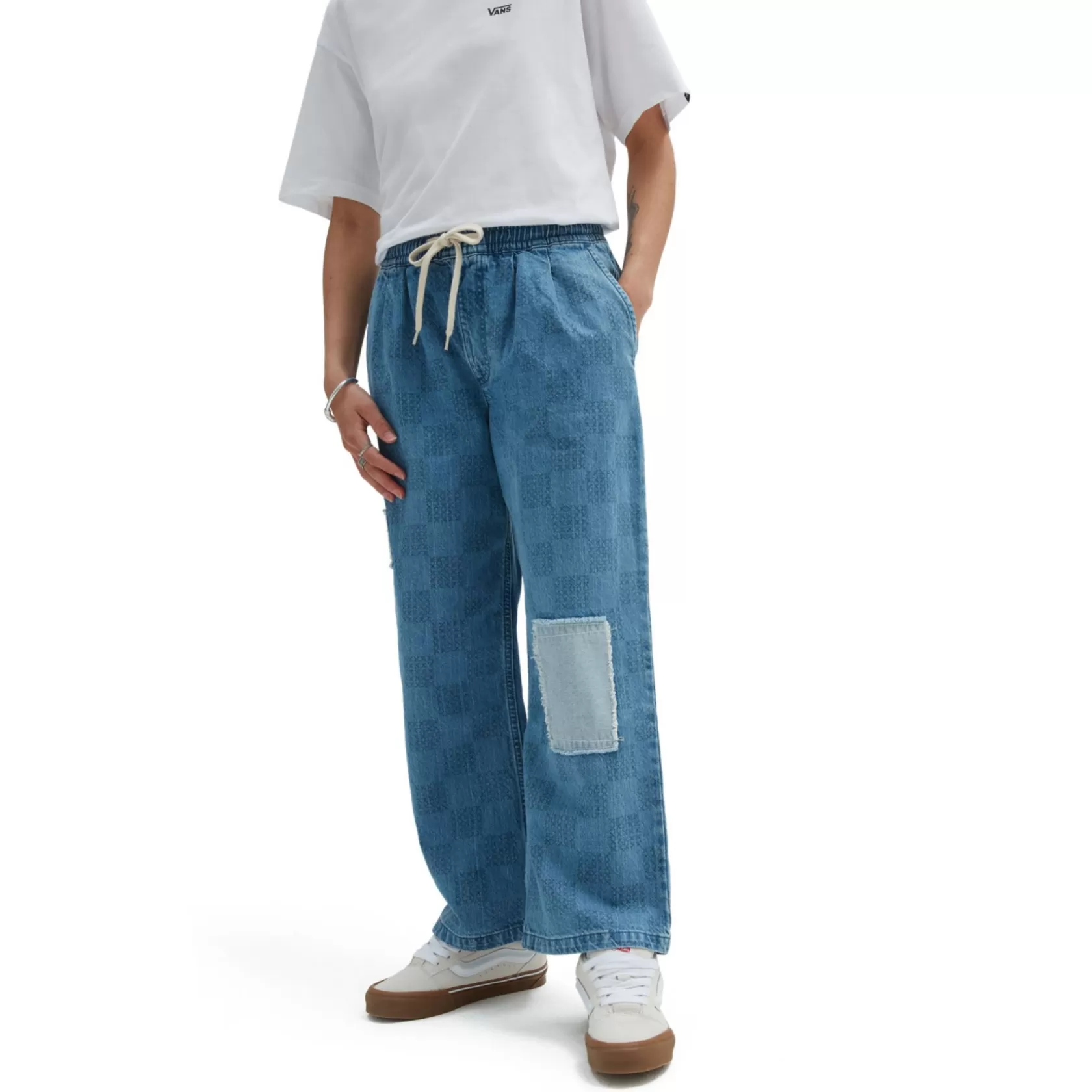 Vans Pantalones Y Chinos<Pantalon Vaquero A Cuadros Mended Check Range Azul