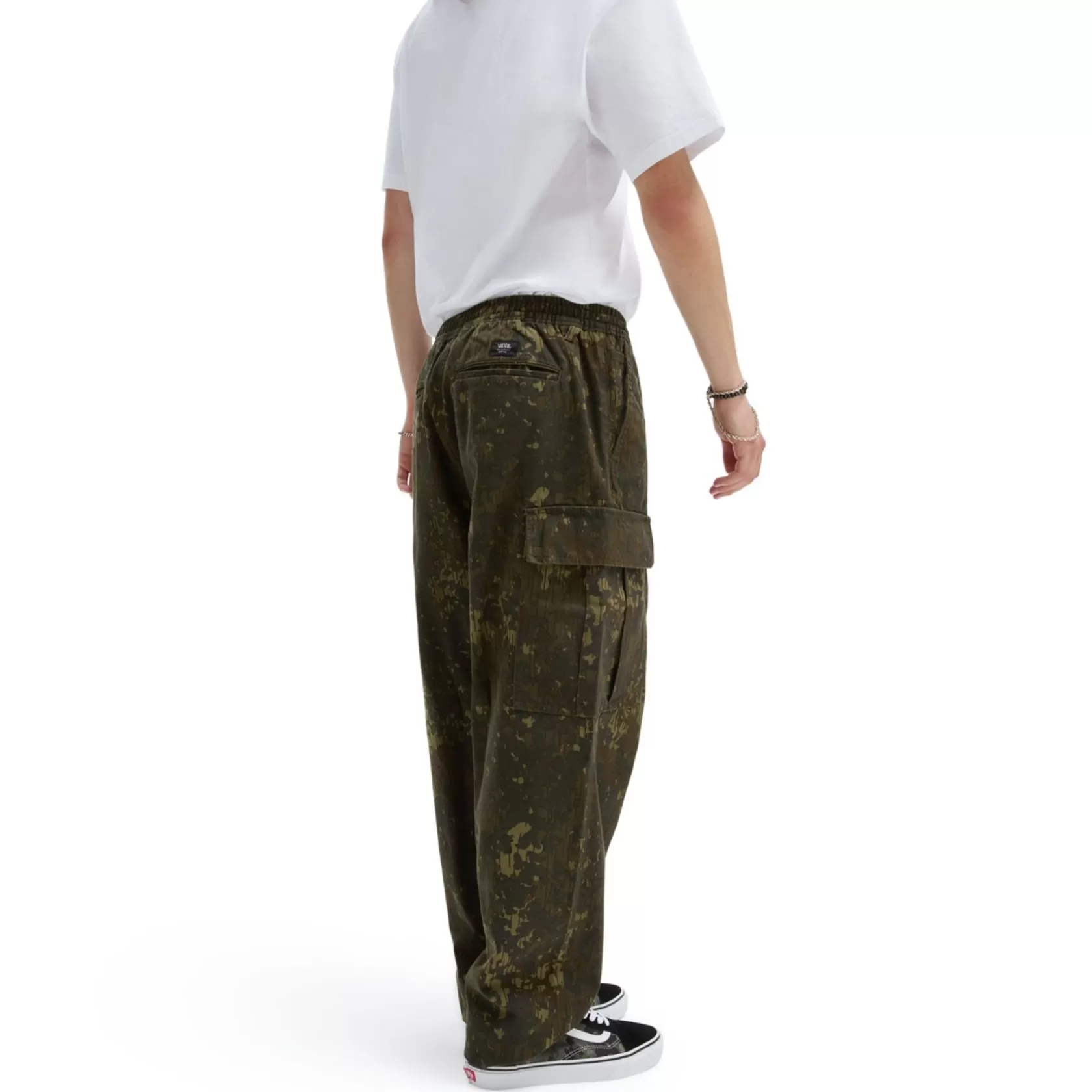 Vans Pantalones Y Vaqueros<Pantalones Cargo Range De Corte Holgado Y Tiro Caido Con Cinturilla Elastica Verde
