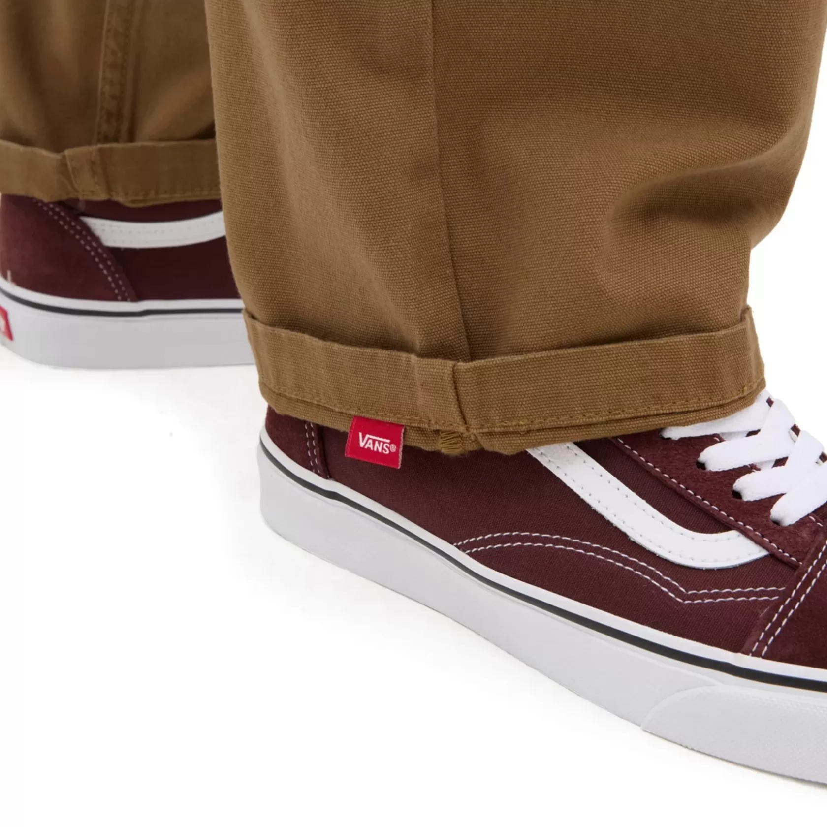 Vans Pantalones Y Vaqueros<Pantalones Cargo Range De Corte Holgado Y Tiro Caido Con Cinturilla Elastica Marron