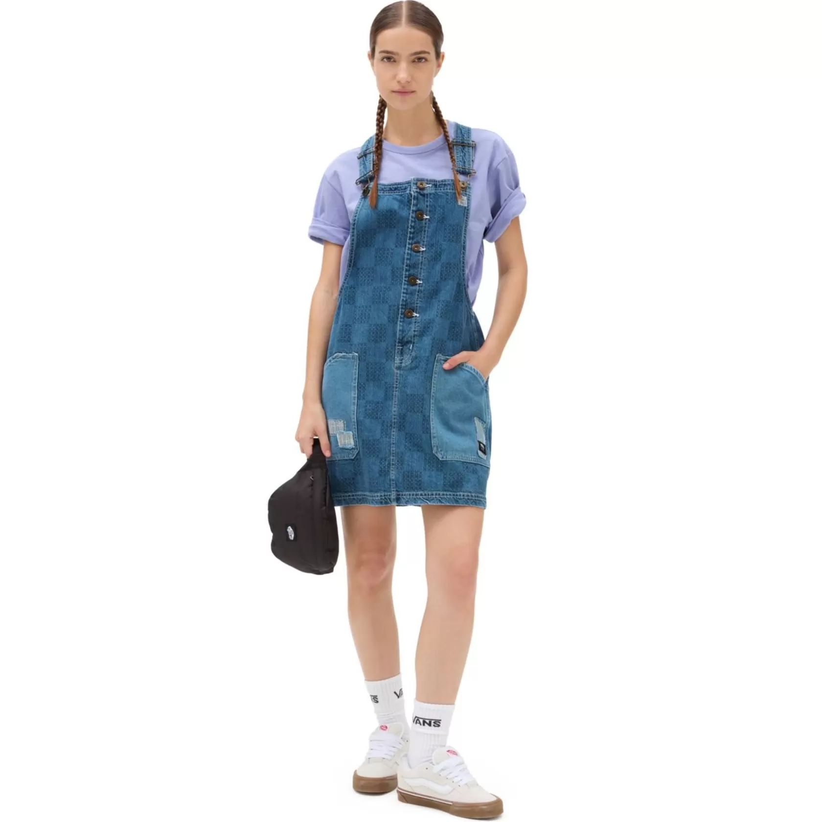 Vans Vestidos Y Falda<Pichi Vaquero A Cuadros Mended Check Azul