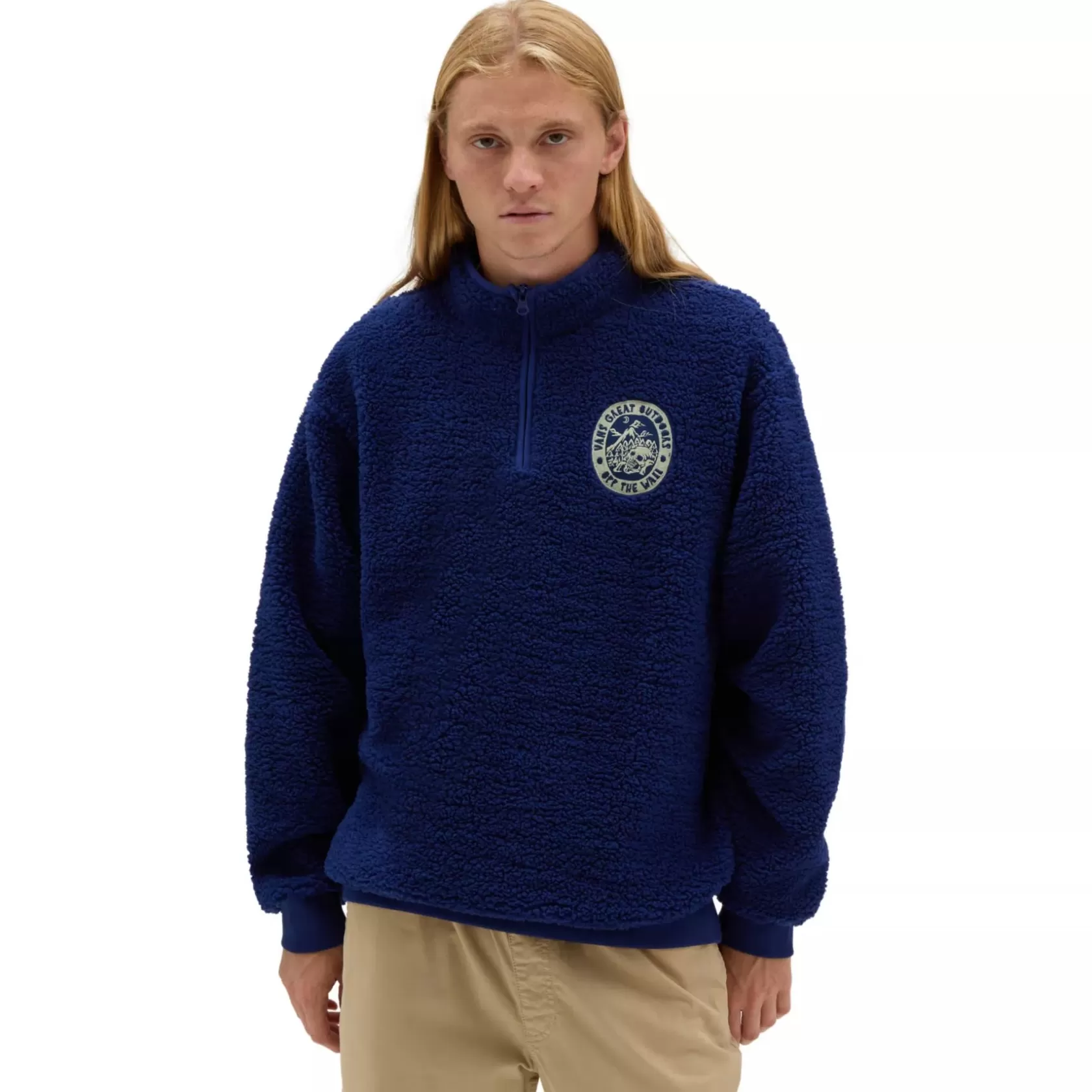 Vans Sudaderas<Sudadera Con 1/4 Cremallera Happy Moon Azul