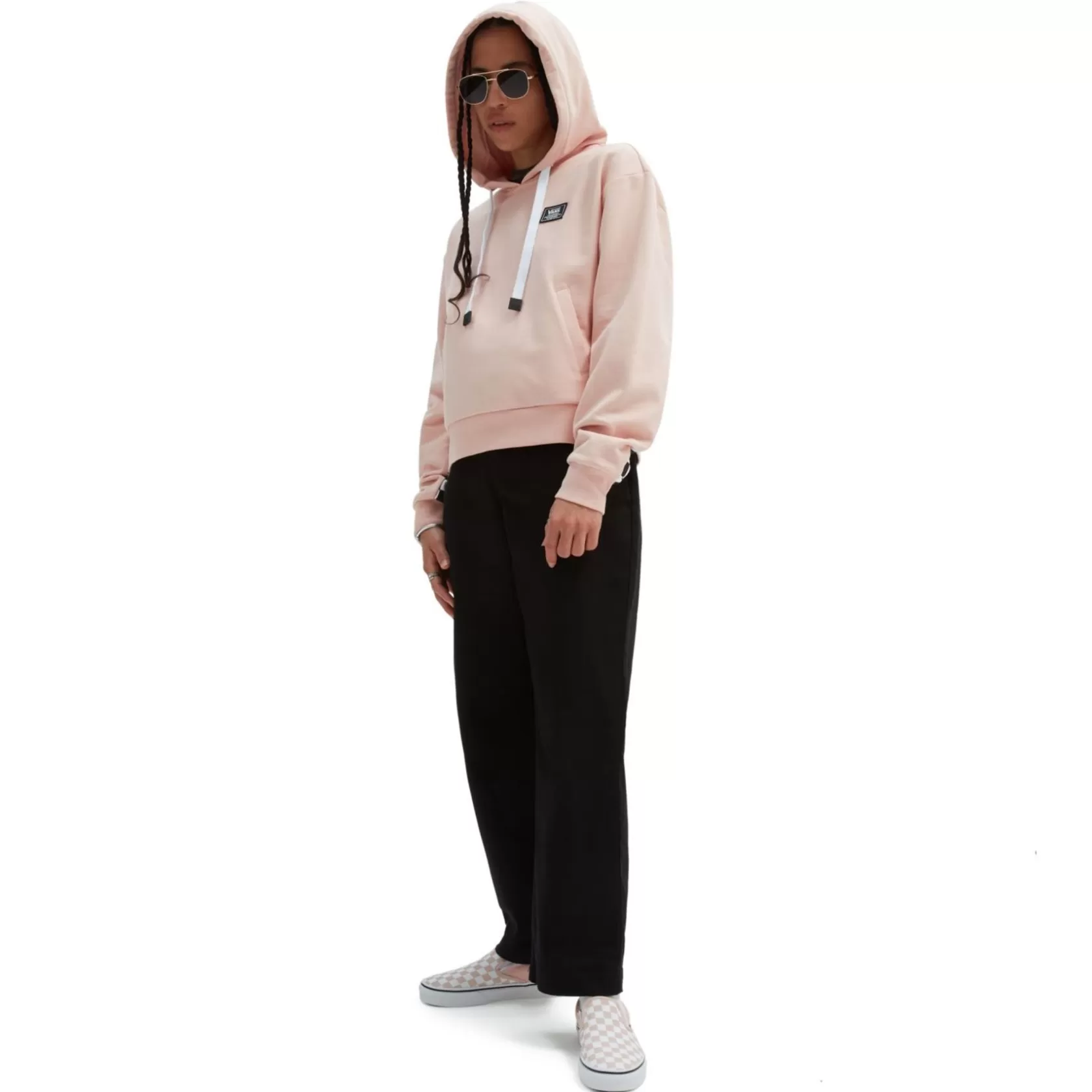Vans Sudaderas<Sudadera Con Capucha Boom Boom Check It Rosa