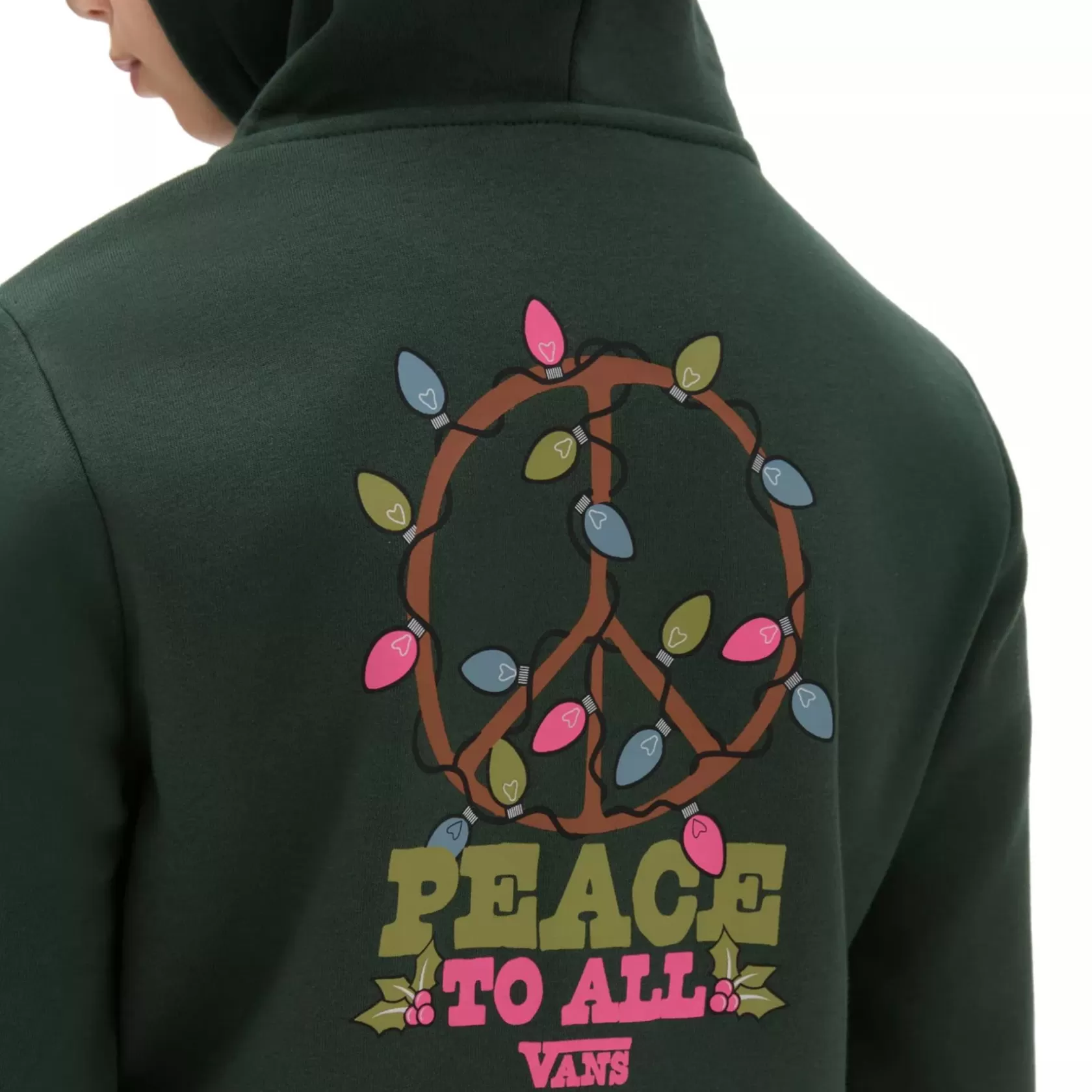 Vans Ropa Para Chicas (8-14 Años)<Sudadera Con Capucha De Ninas Peace Lit Zip (8-14 Anos) Verde