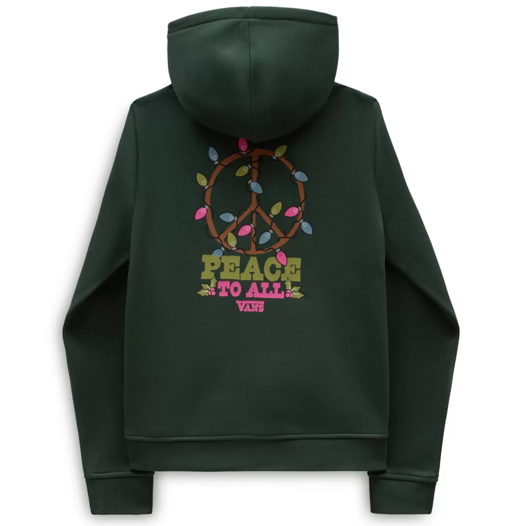 Vans Ropa Para Chicas (8-14 Años)<Sudadera Con Capucha De Ninas Peace Lit Zip (8-14 Anos) Verde