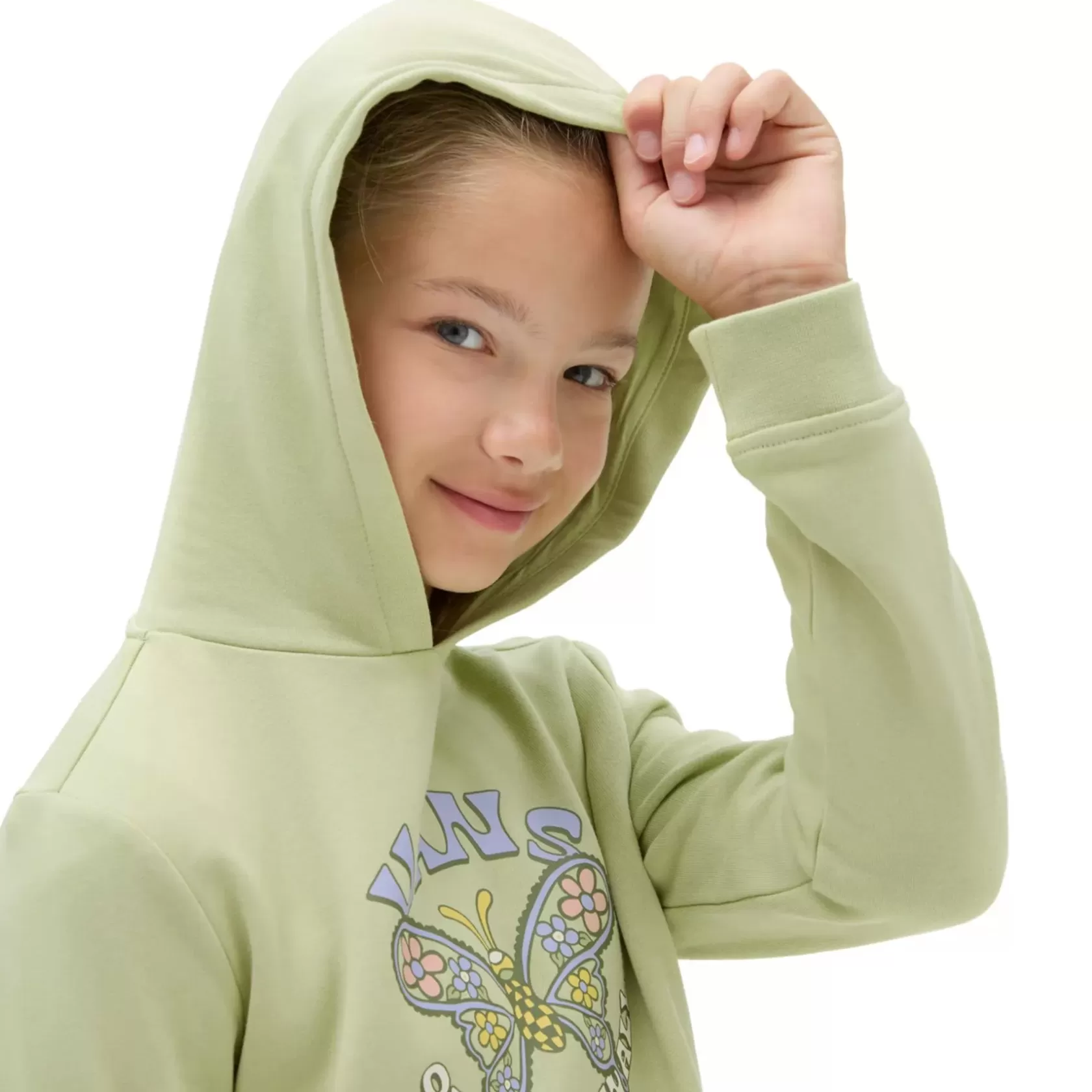 Vans Ropa Para Chicas (8-14 Años)<Sudadera Con Capucha De Ninas Sin Cierre Butterfly Floral Box (8-14 Anos) Verde